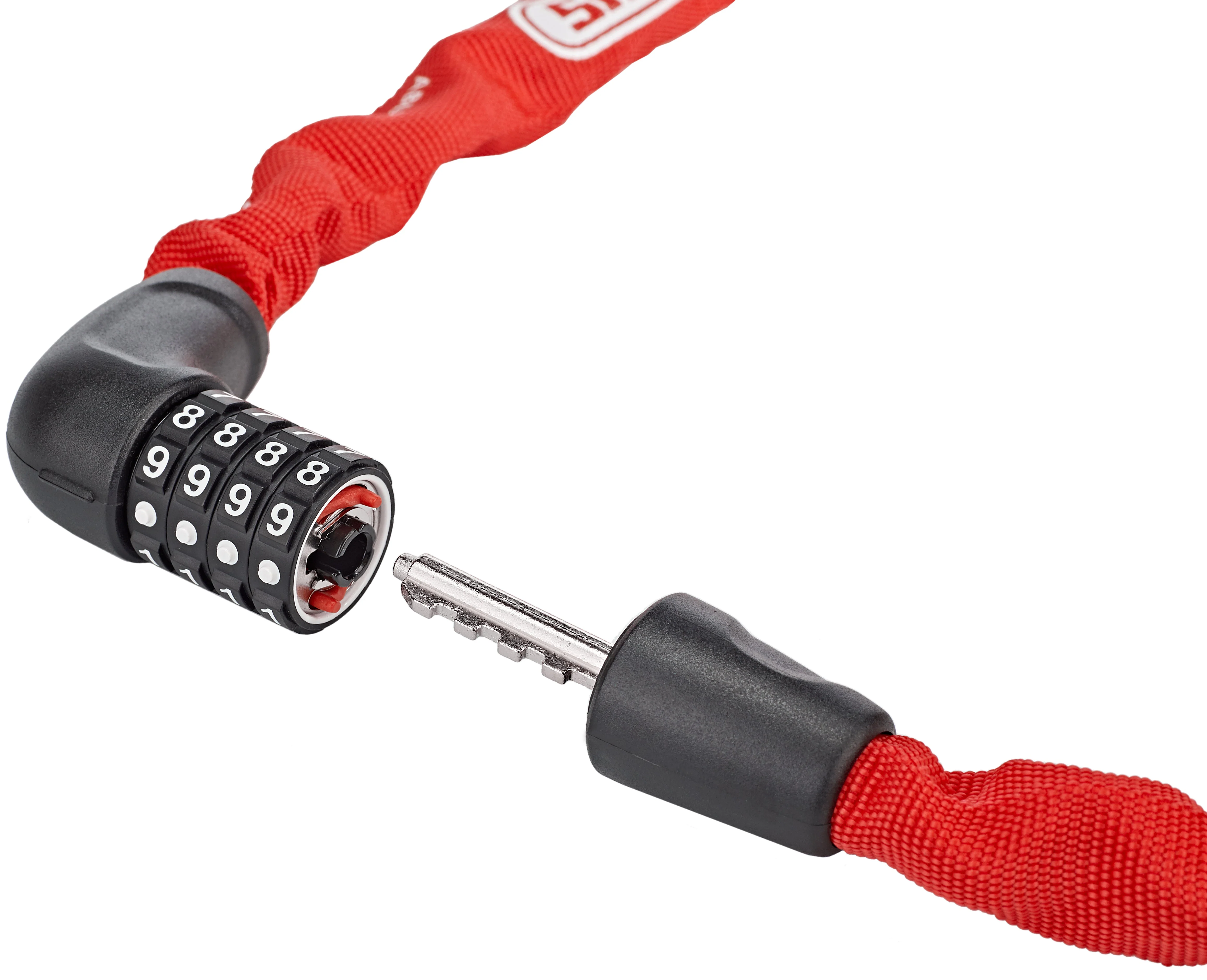 ABUS 5805C Steel-O-Chain Kettenschloss rot - Image 3