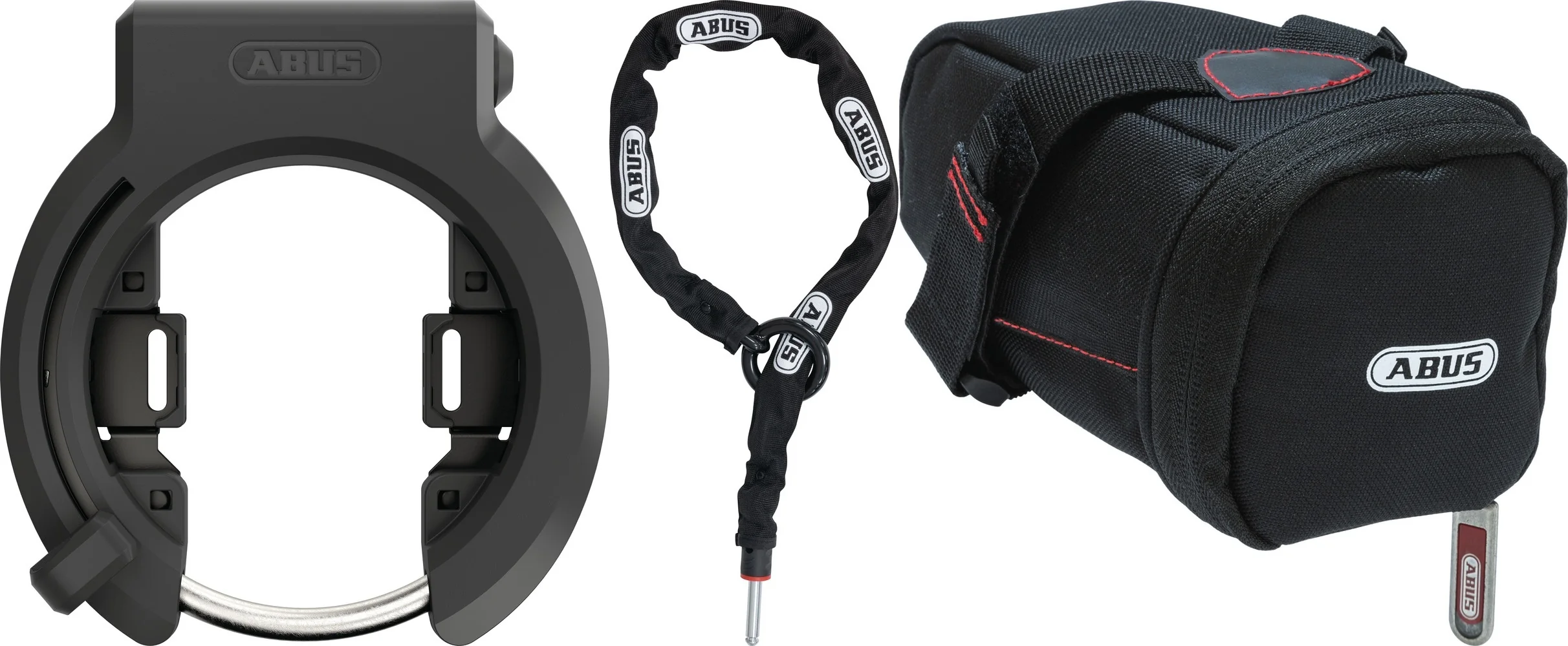 Abus Granit XPlus™ 6950M NR BK AM Rahmenschloss + 6KS/100 Anschlusskette  + ST 5950