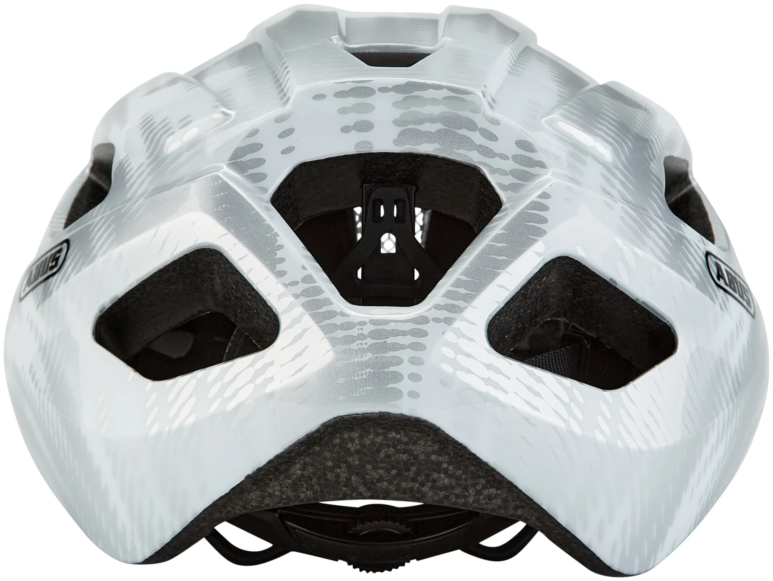 ABUS Macator Helm Road weiß silver - Image 5
