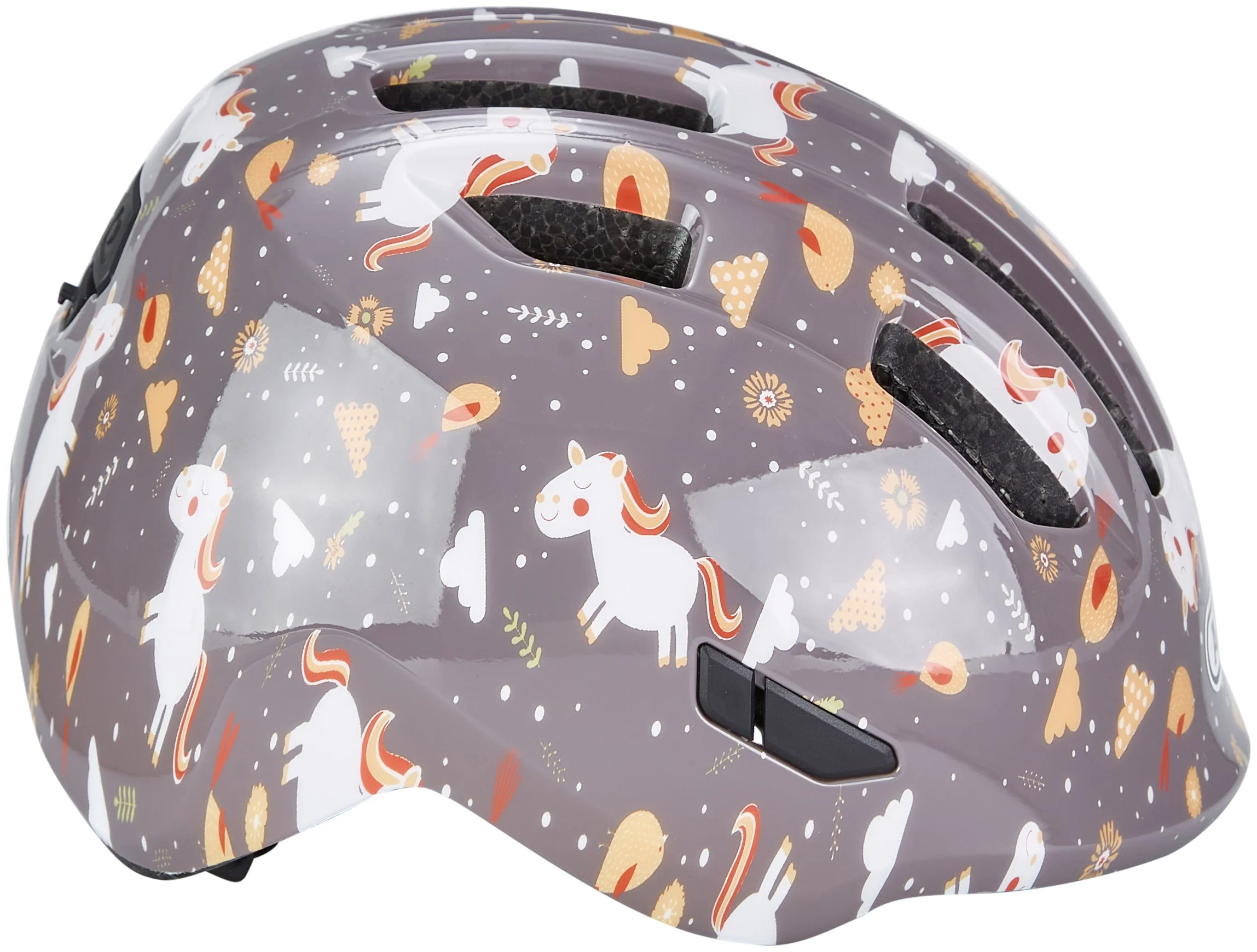 ABUS Smiley 3.0 Helm Kids grey horse - Image 4
