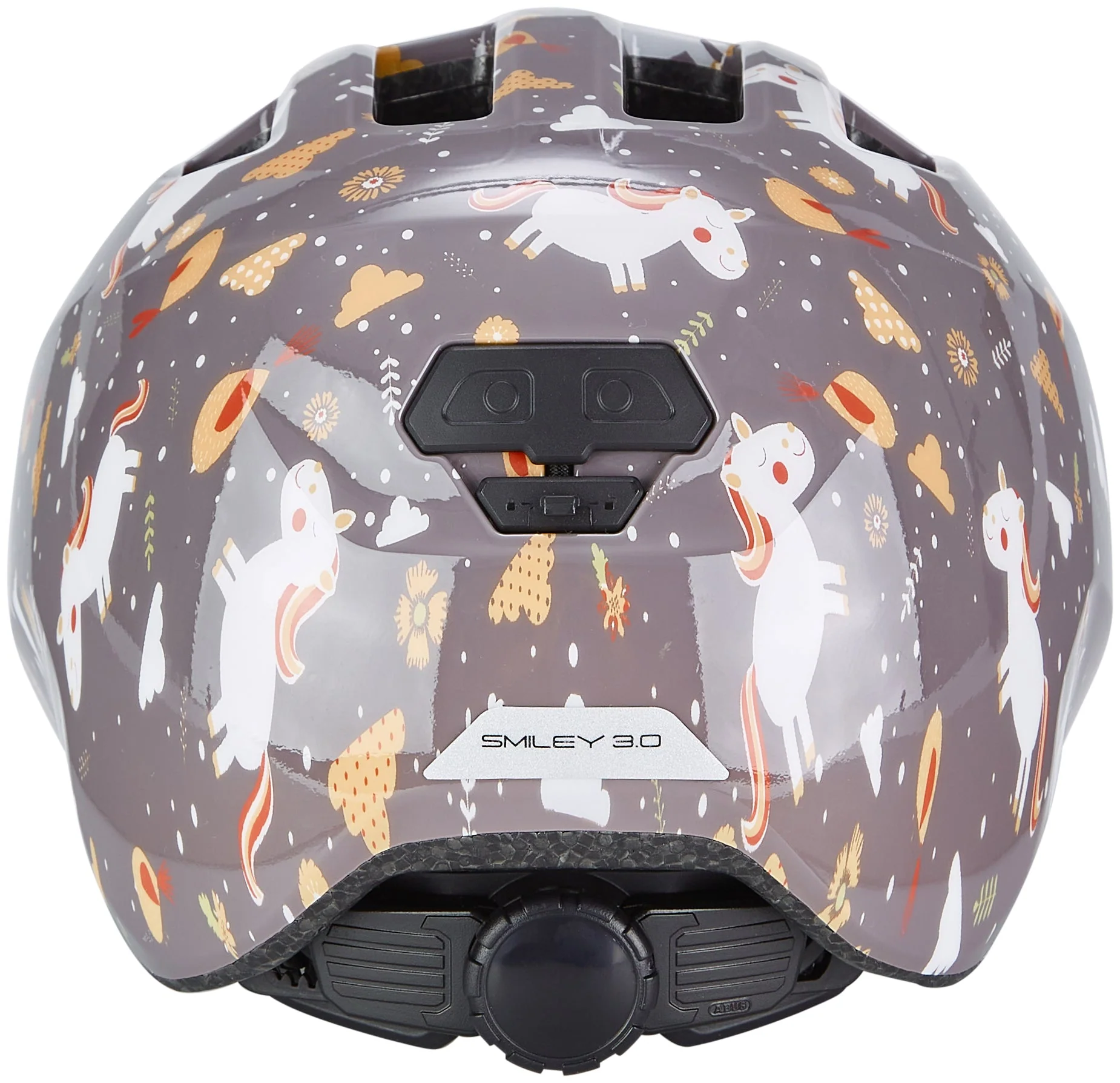 ABUS Smiley 3.0 Helm Kids grey horse - Image 5