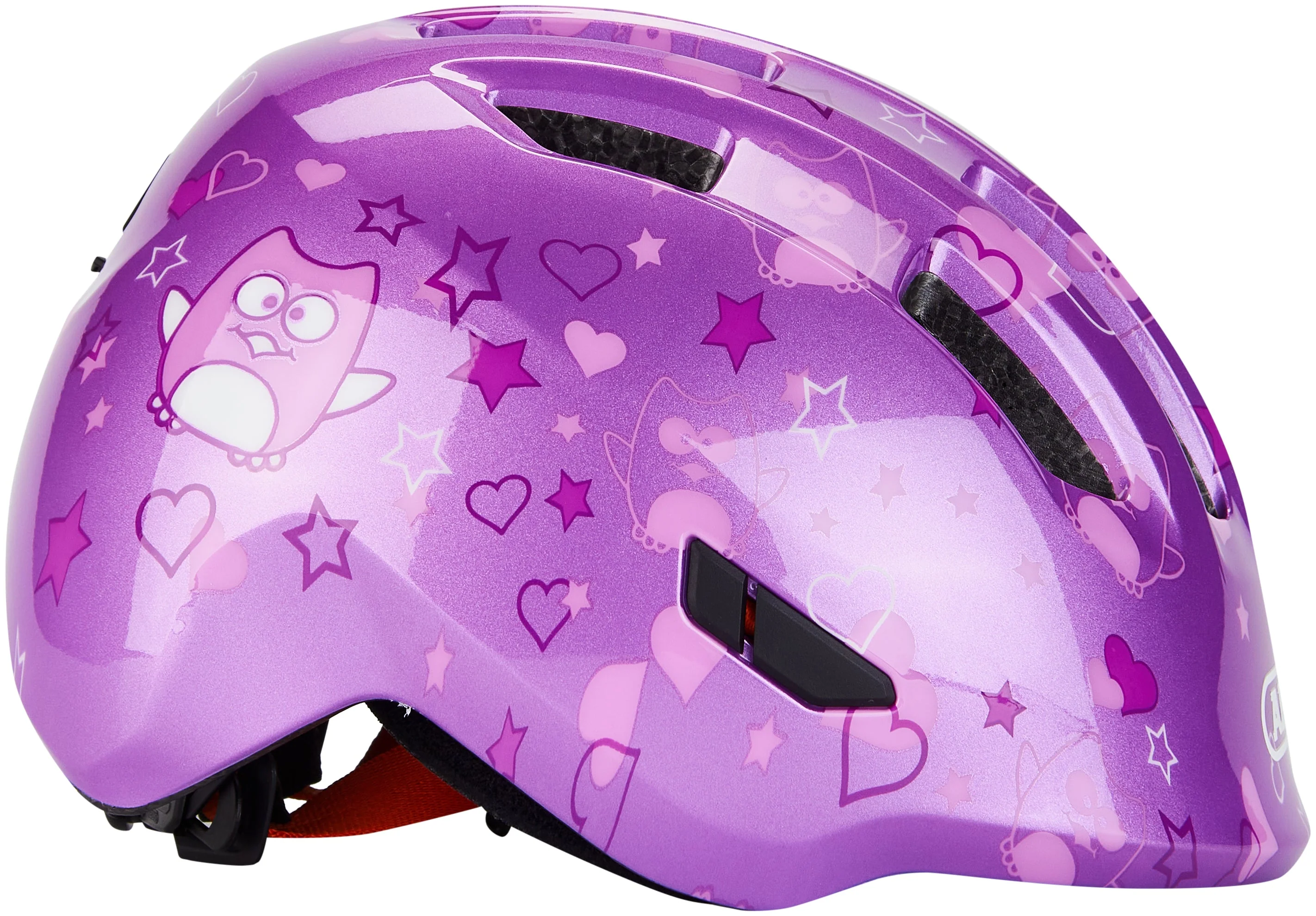 ABUS Smiley 3.0 Helm Kids purple star - Image 4