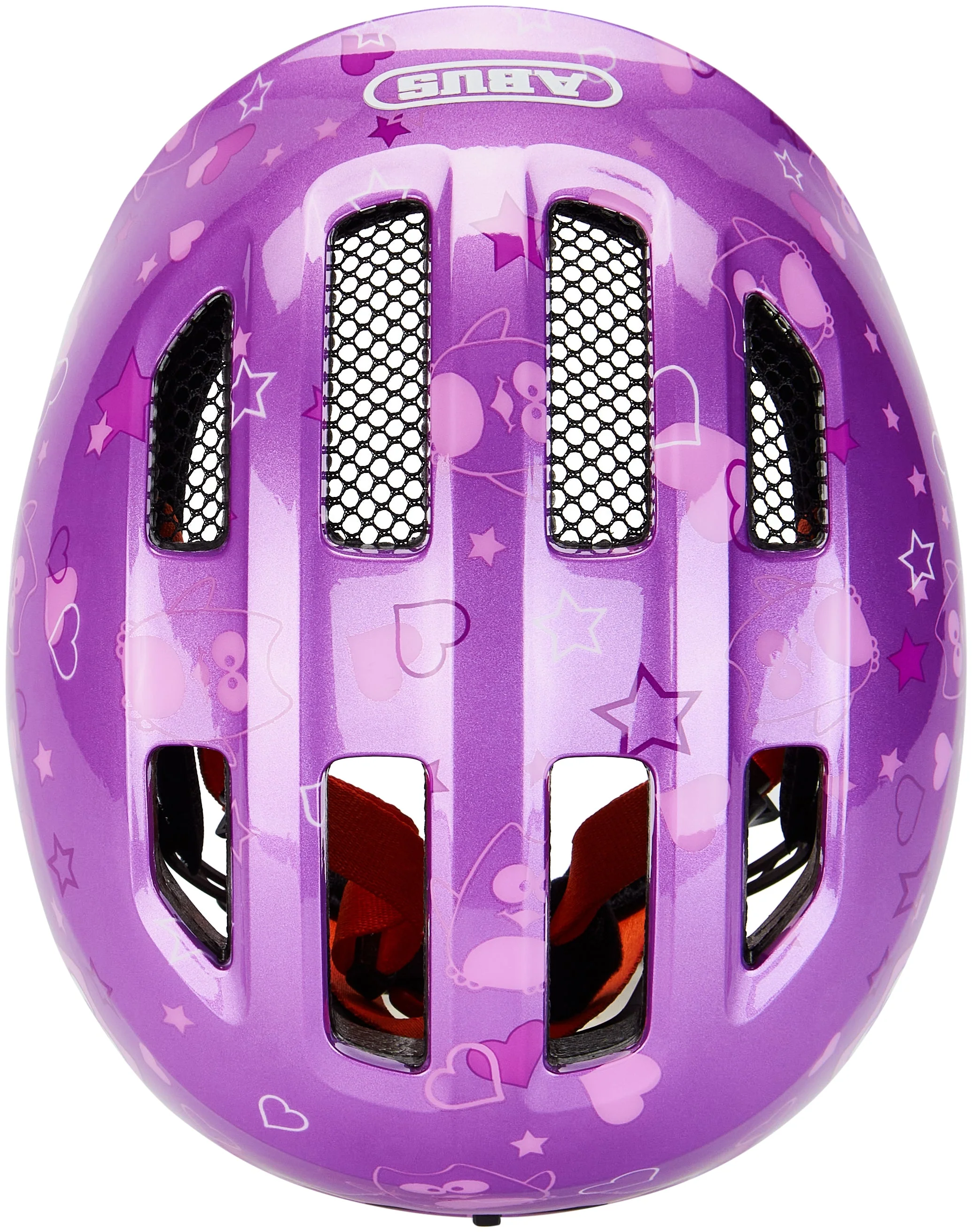 ABUS Smiley 3.0 Helm Kids purple star - Image 6