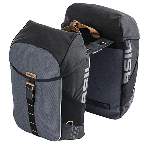 Basil Doppeltasche MILES MIK 2.0 34 Liter  schwarz/grau