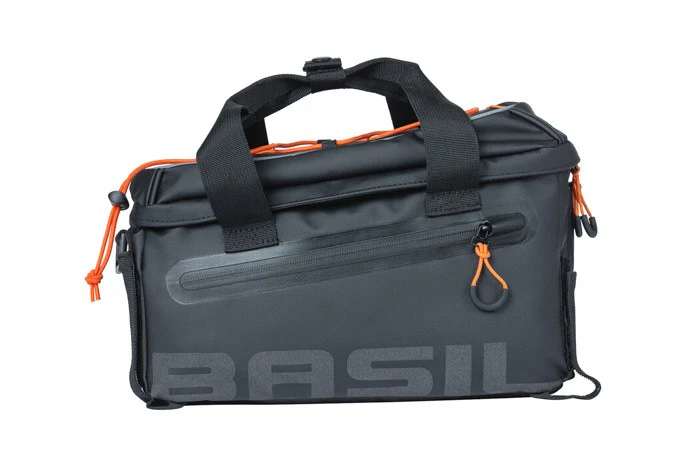 Basil Miles Tarpaulin Gepäckträgertasche 7l schwarz/orange - Image 2