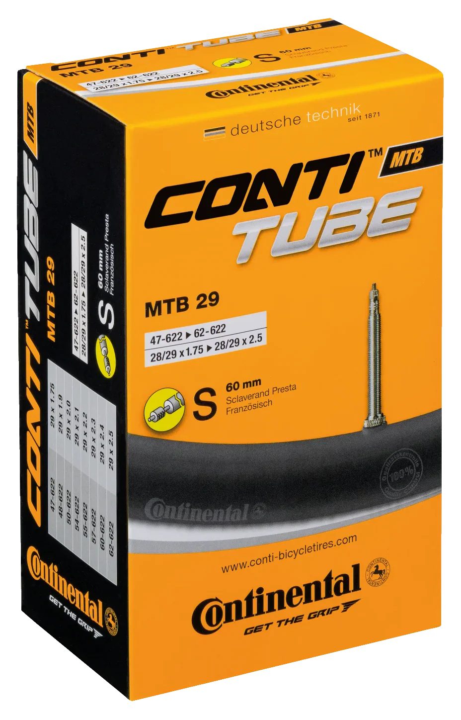 Continental MTB 29" Schlauch  47/62-622 S60
