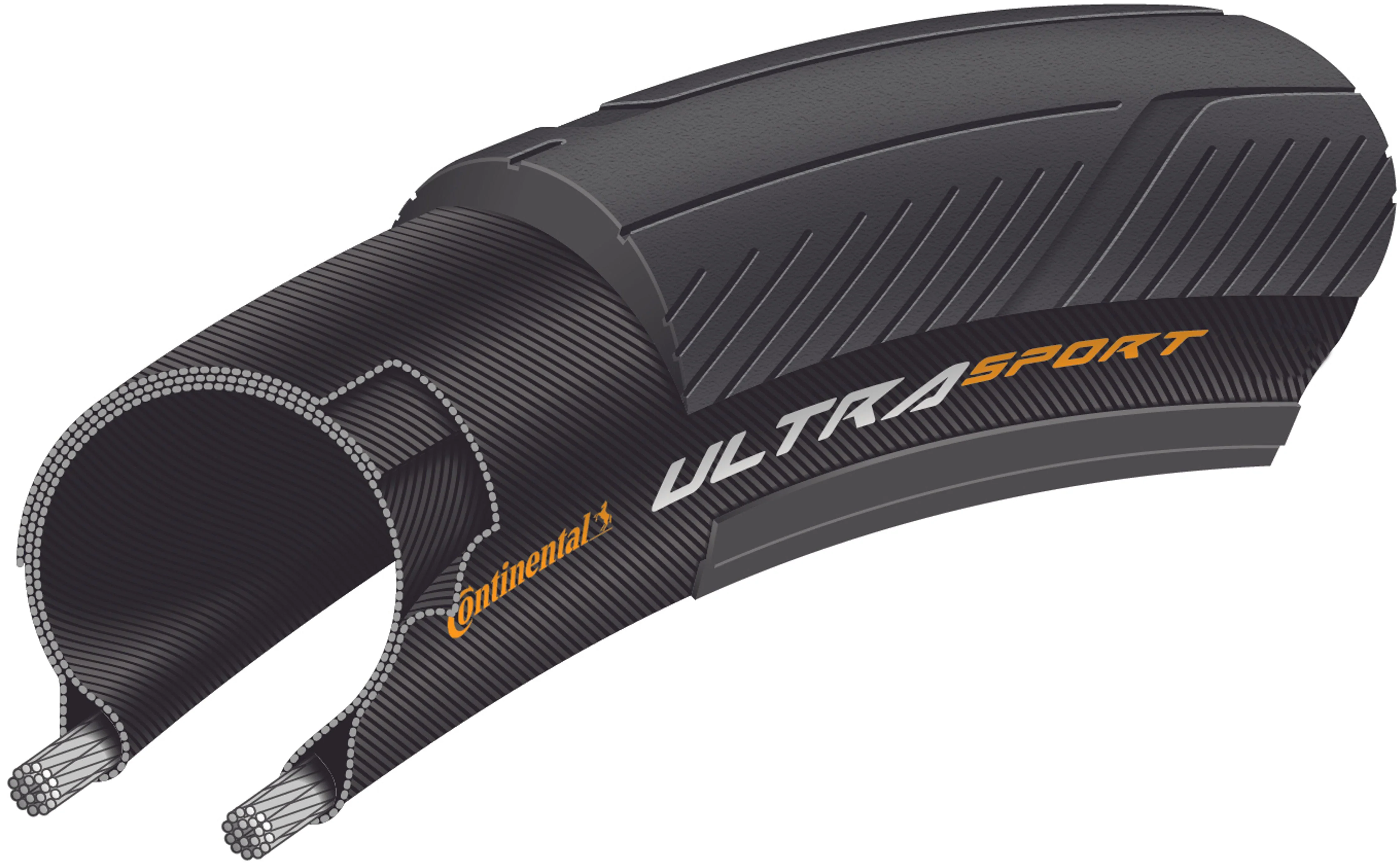 Continental Ultra Sport III Performance Drahtreifen 700x32C schwarz - Image 3
