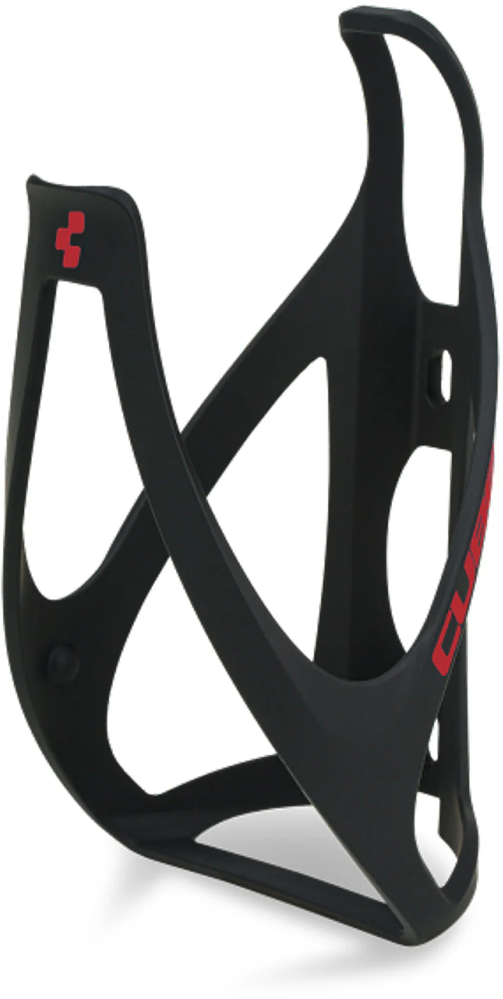 CUBE Flaschenhalter HPP matt black´n´red