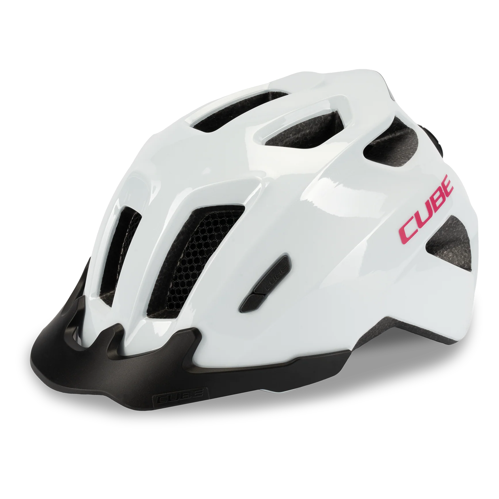 Cube Helm FINK flashwhite'n'pink