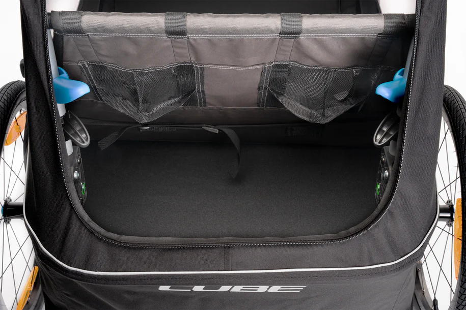 Cube Kinder Fahrradanhänger Double PURE black, grey - Image 6