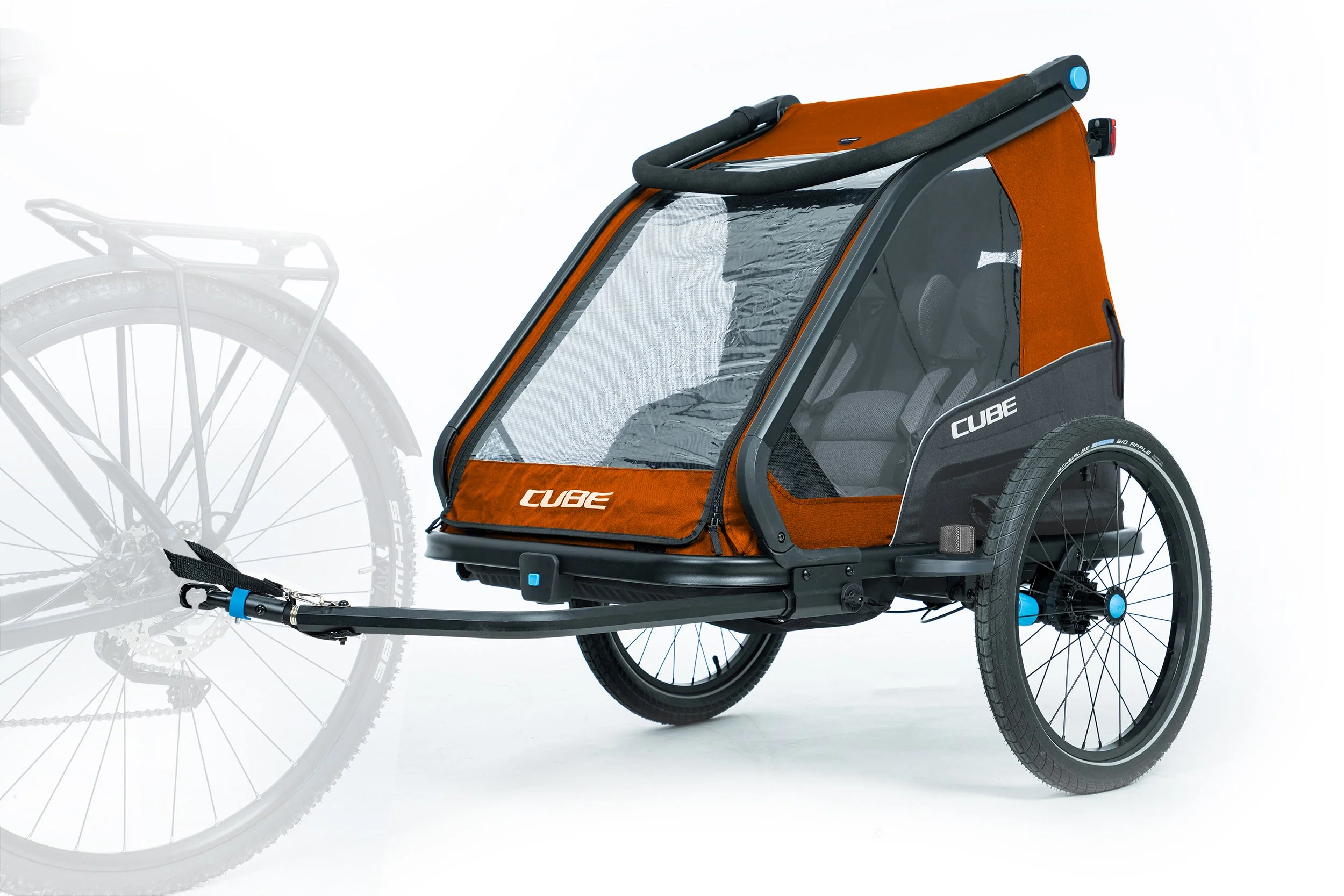 CUBE Kinder Fahrradanhänger Double CMPT X Actionteam - Image 7