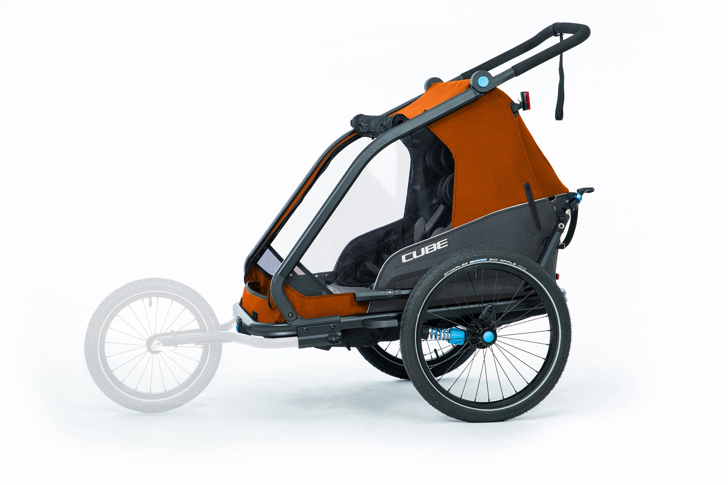 CUBE Kinder Fahrradanhänger Double CMPT X Actionteam - Image 8