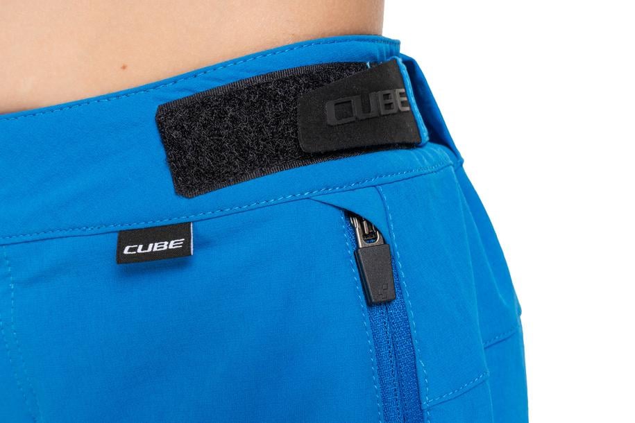 Cube MTB Baggy Short ROOKIE X Actionteam blue - Image 3