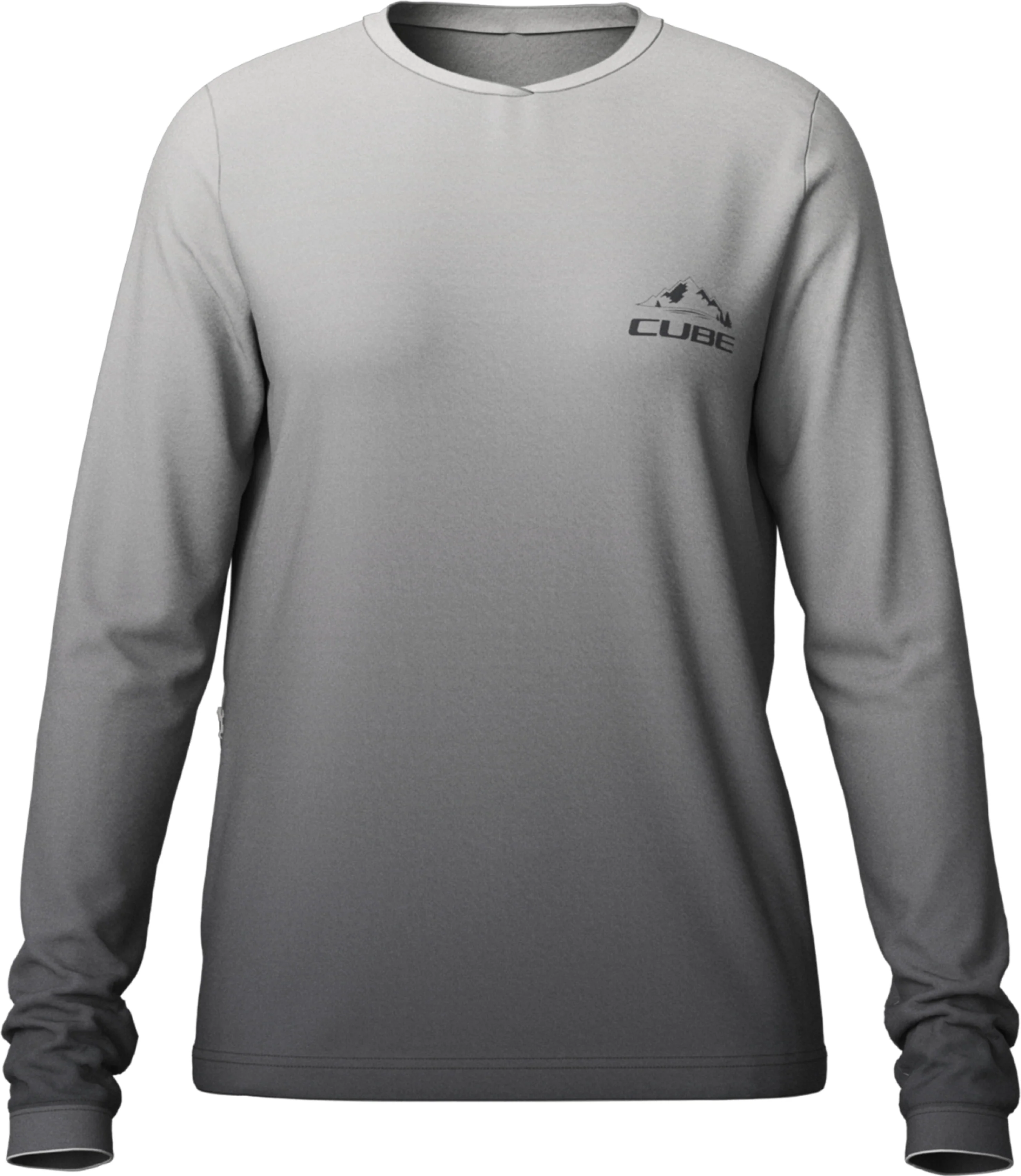 Cube MTB Rundhalstrikot Soft Touch langarm grey