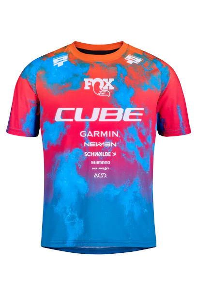 Cube MTB Trikot ROOKIE X Actionteam kurzarm blue´n´pink´n´orange