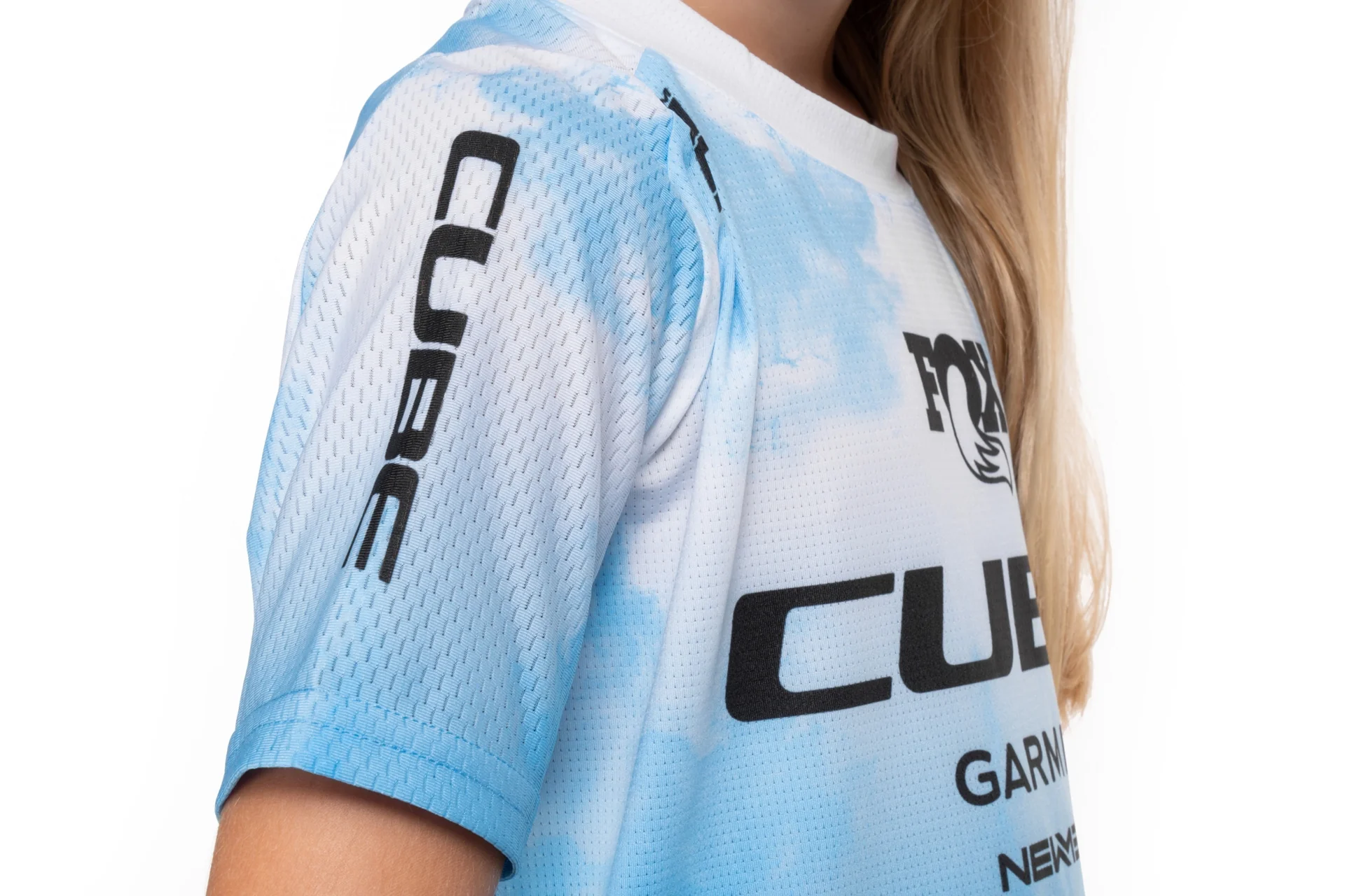 CUBE MTB Trikot ROOKIE X Actionteam kurzarm topas blue - Image 5