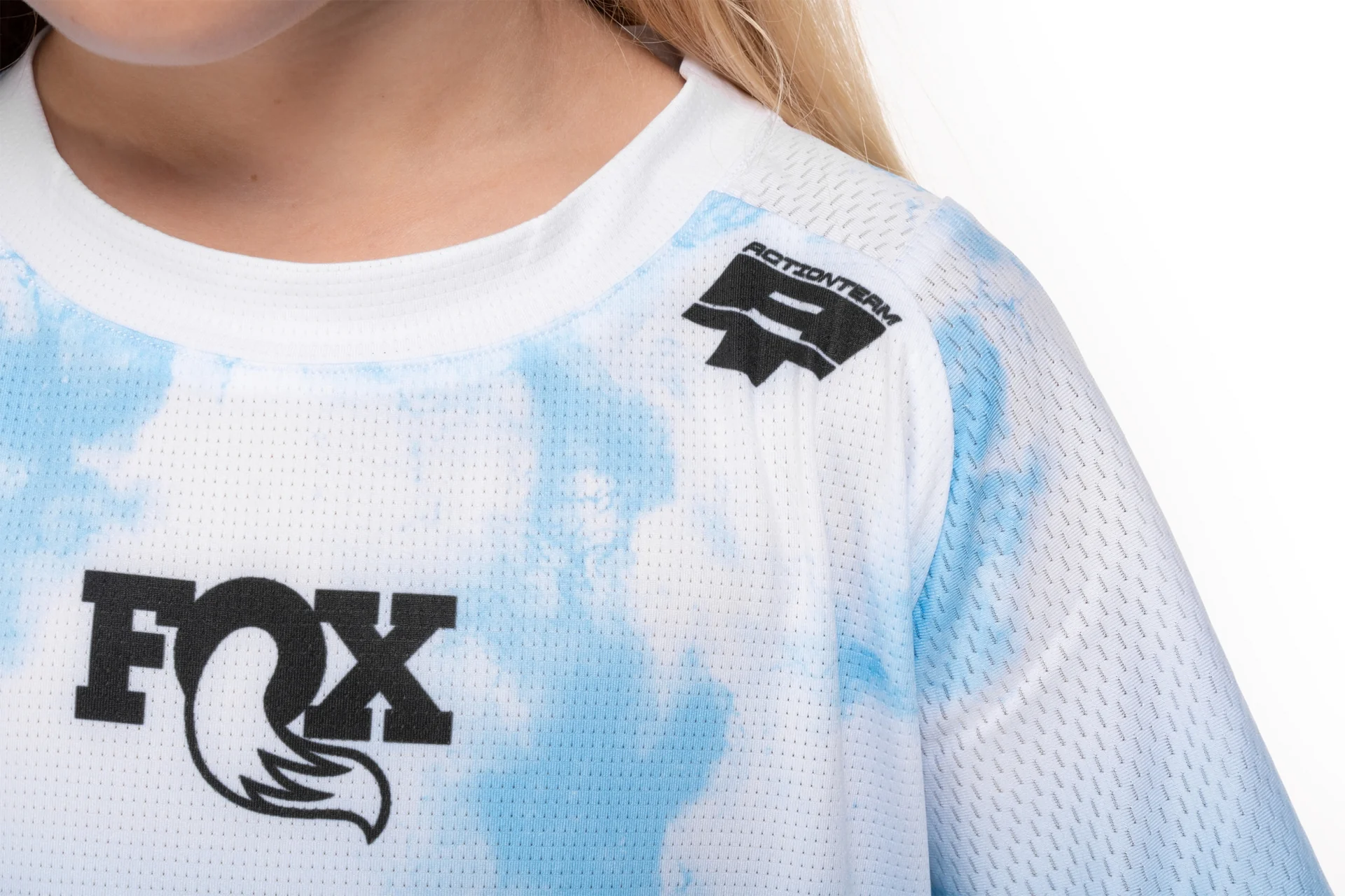 CUBE MTB Trikot ROOKIE X Actionteam kurzarm topas blue - Image 6