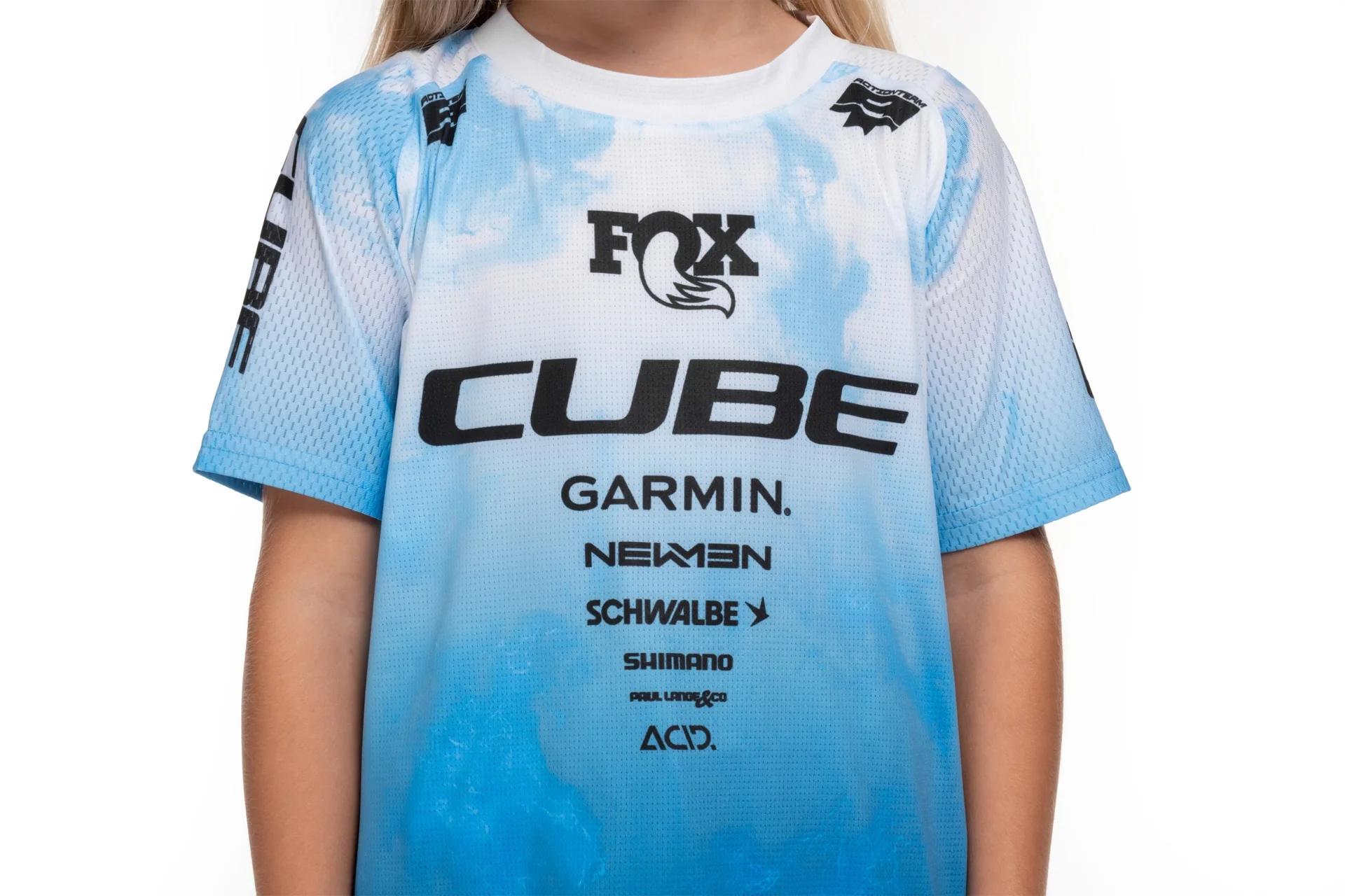 CUBE MTB Trikot ROOKIE X Actionteam kurzarm topas blue - Image 7