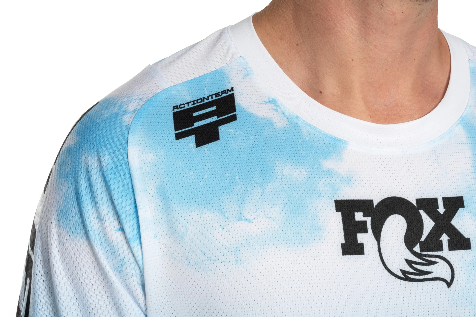 CUBE MTB Trikot X Actionteam kurzarm Herren topas blue - Image 4