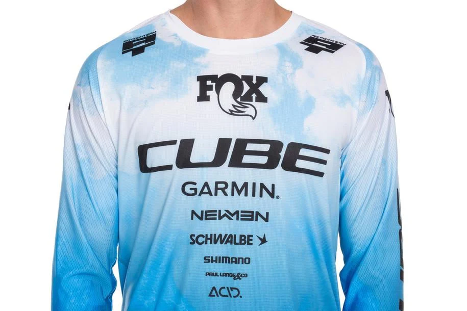 Cube MTB Trikot X Actionteam langarm topas blue - Image 3