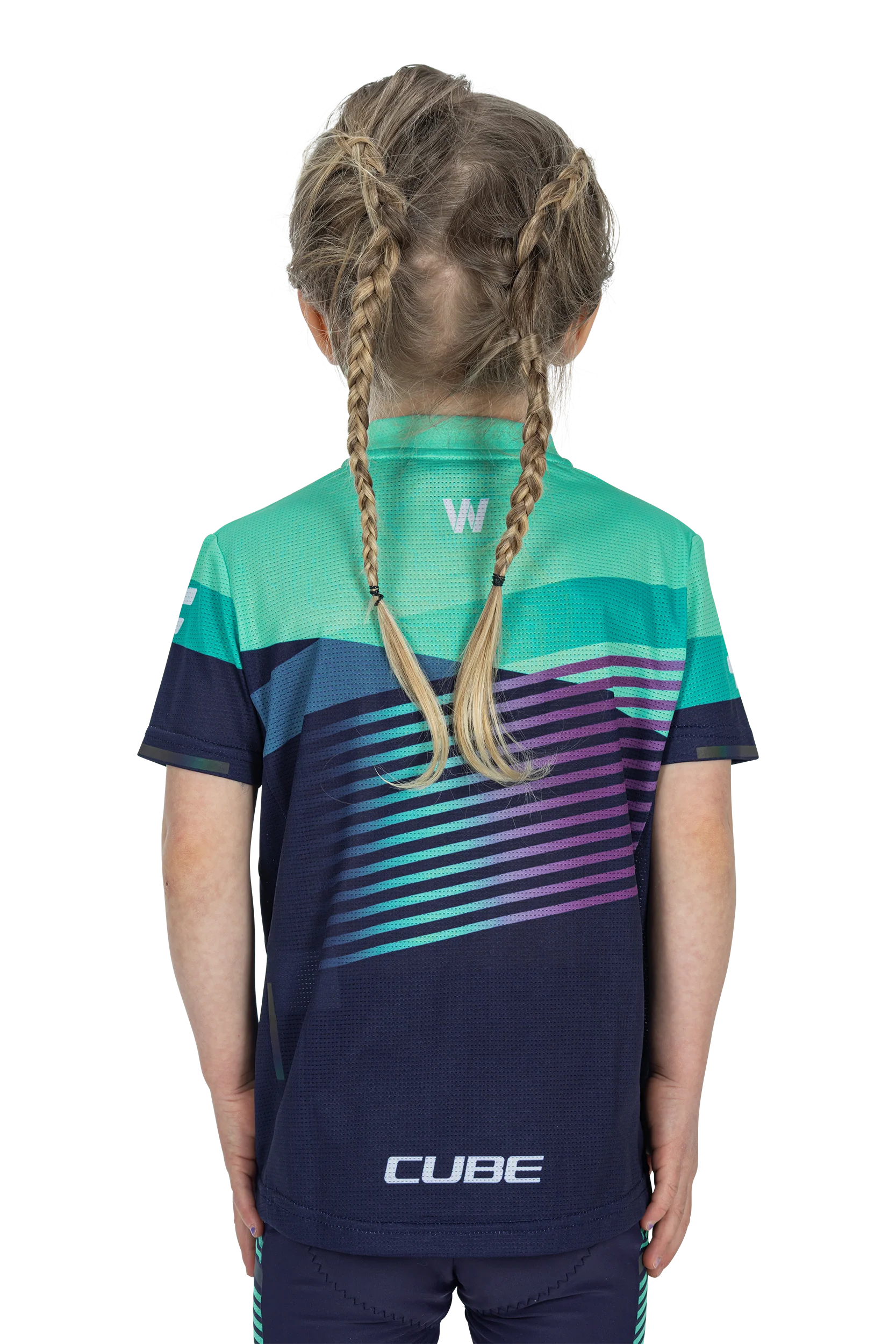 CUBE TEAMLINE Trikot ROOKIE kurzarm blue´n´mint - Image 3