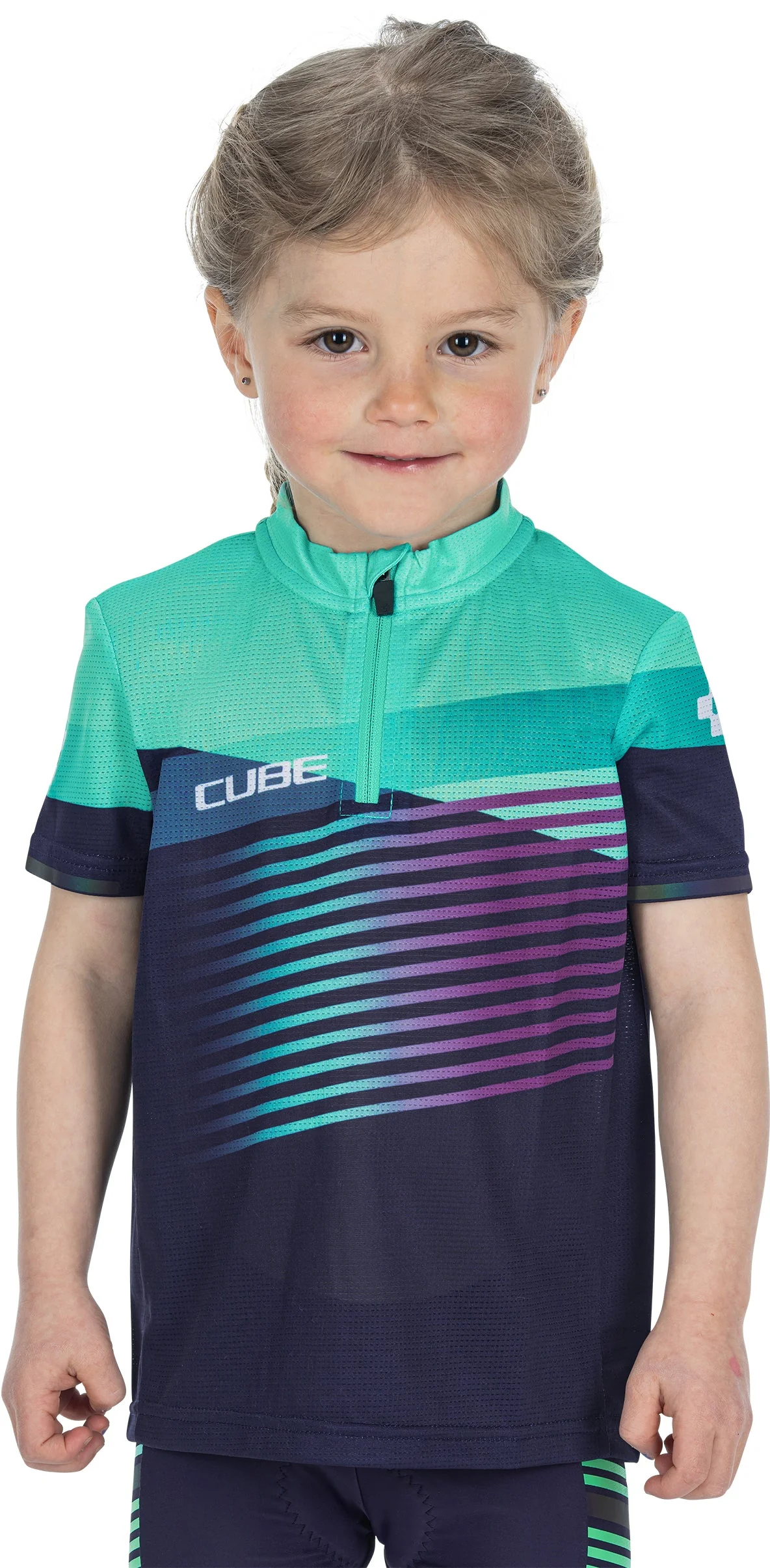 CUBE TEAMLINE Trikot ROOKIE kurzarm blue´n´mint - Image 5