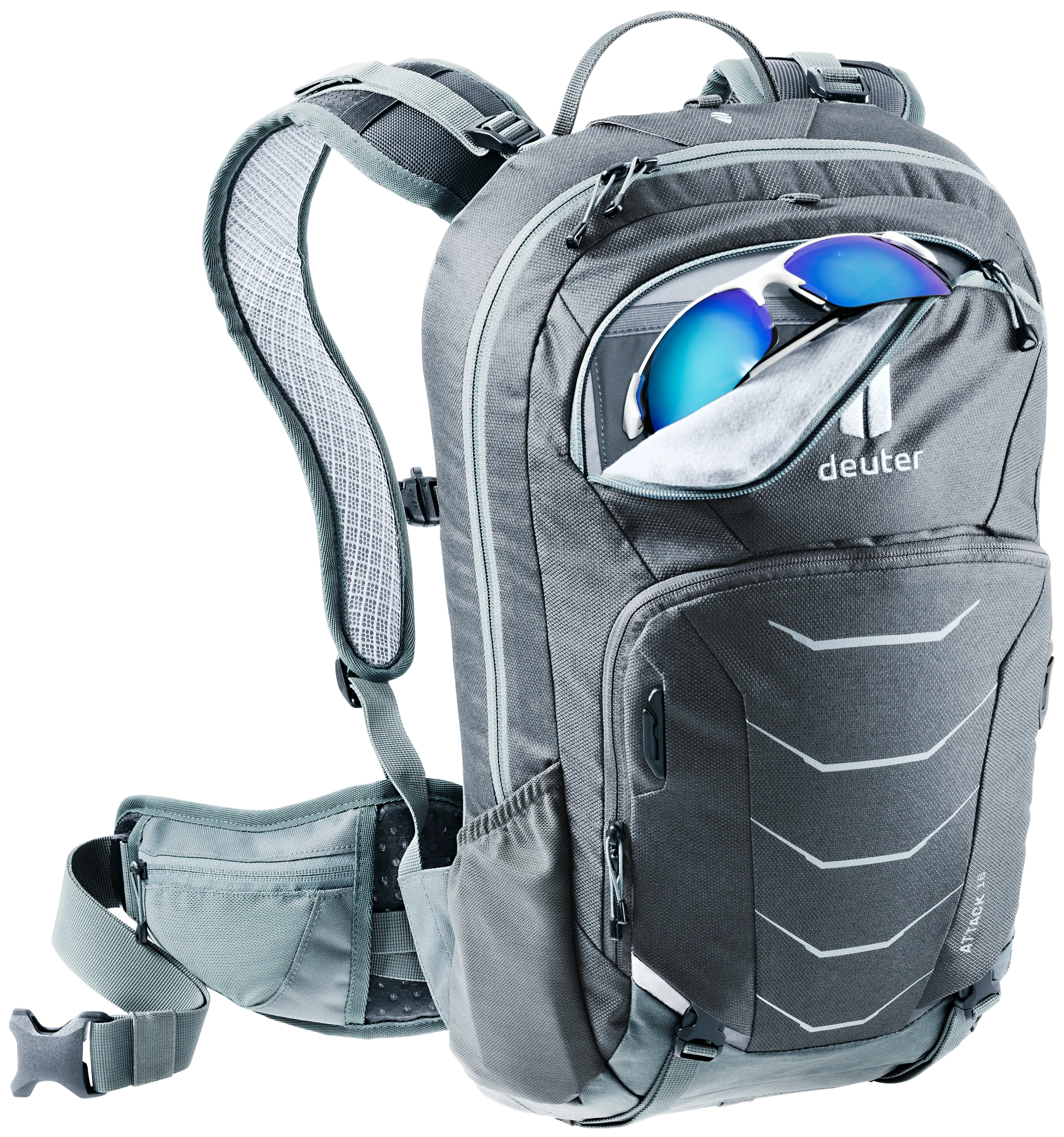 deuter Attack 16 Fahrradrucksack grau - Image 5