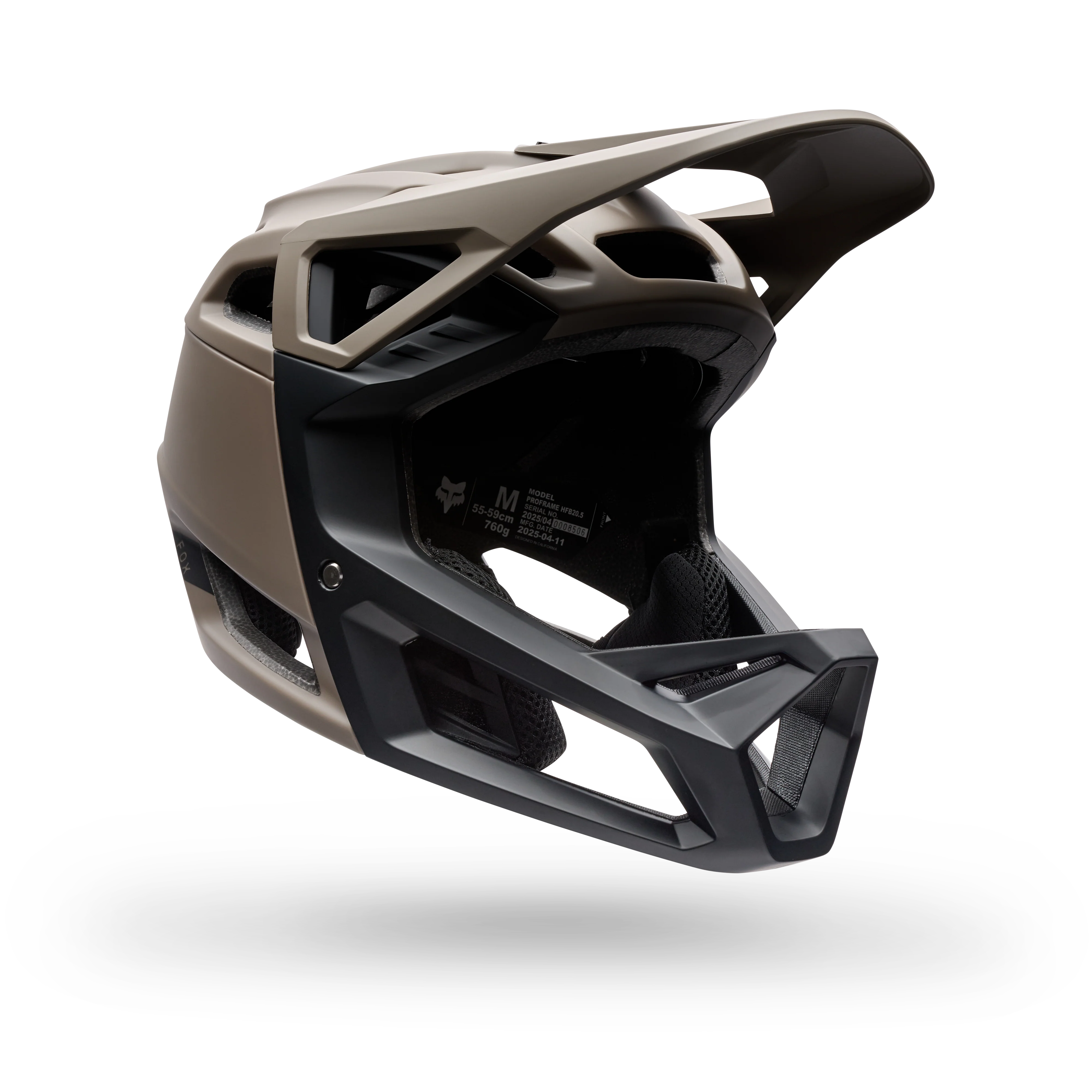 Fox Proframe Solid Full Face Helm Nutmeg