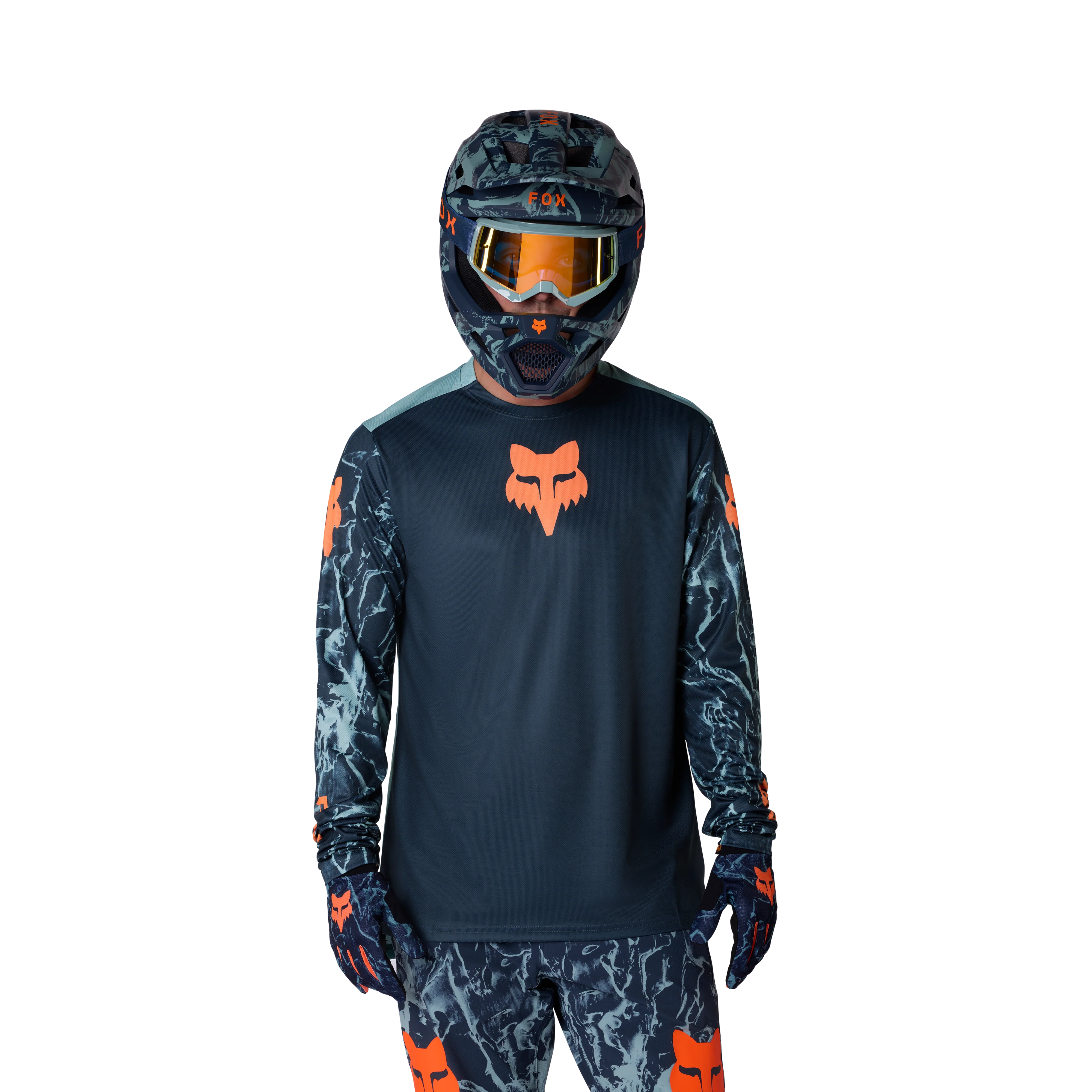 Fox Ranger LS Jersey Img Print Arctic Blue - Image 3