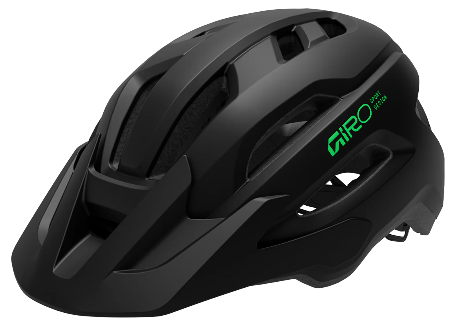 Giro Fixture II Y Jugend-Helm matte black/green