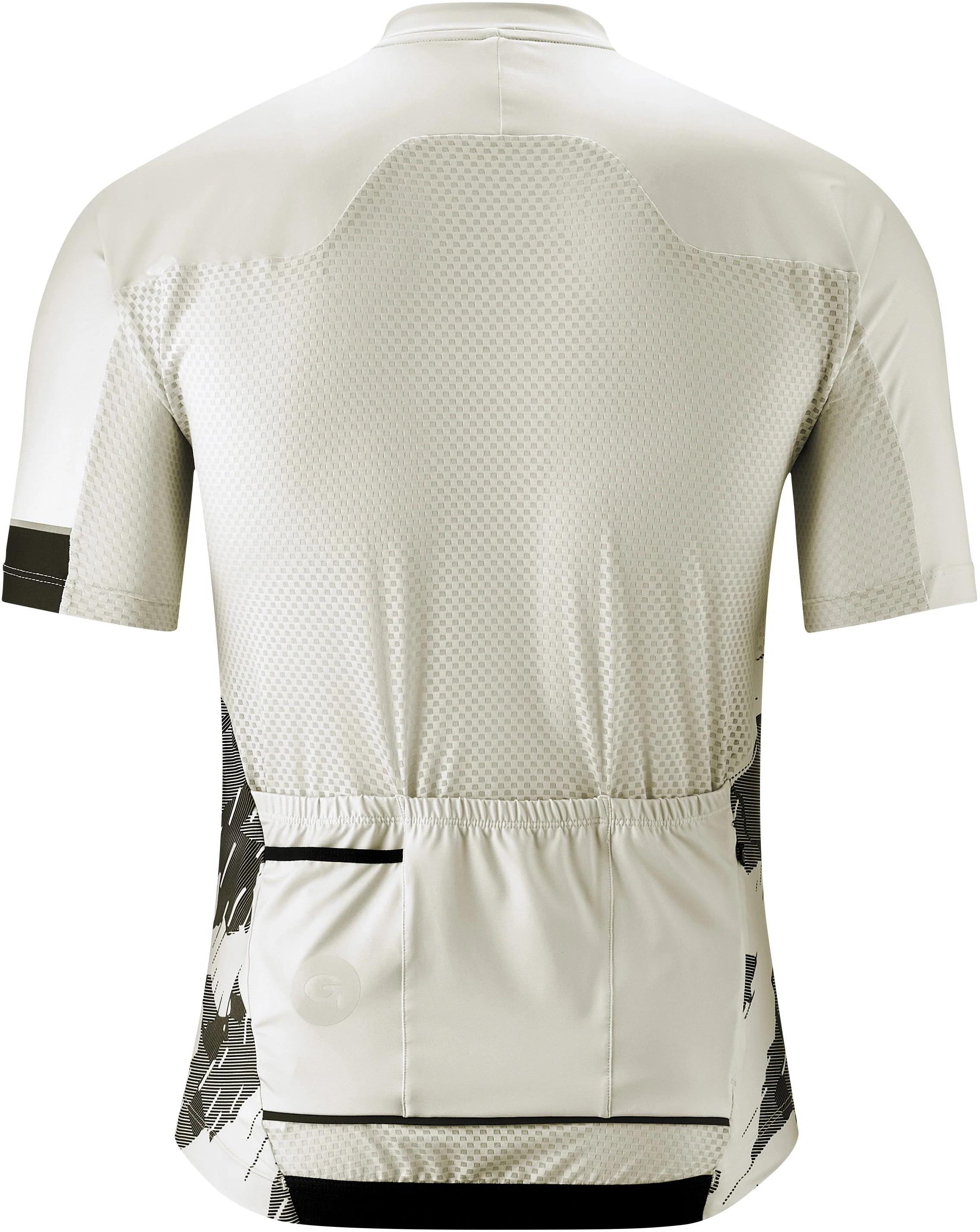 Gonso Ardole Kurzarm Full-Zip Fahrradtrikot Herren weiß/grau - Image 2