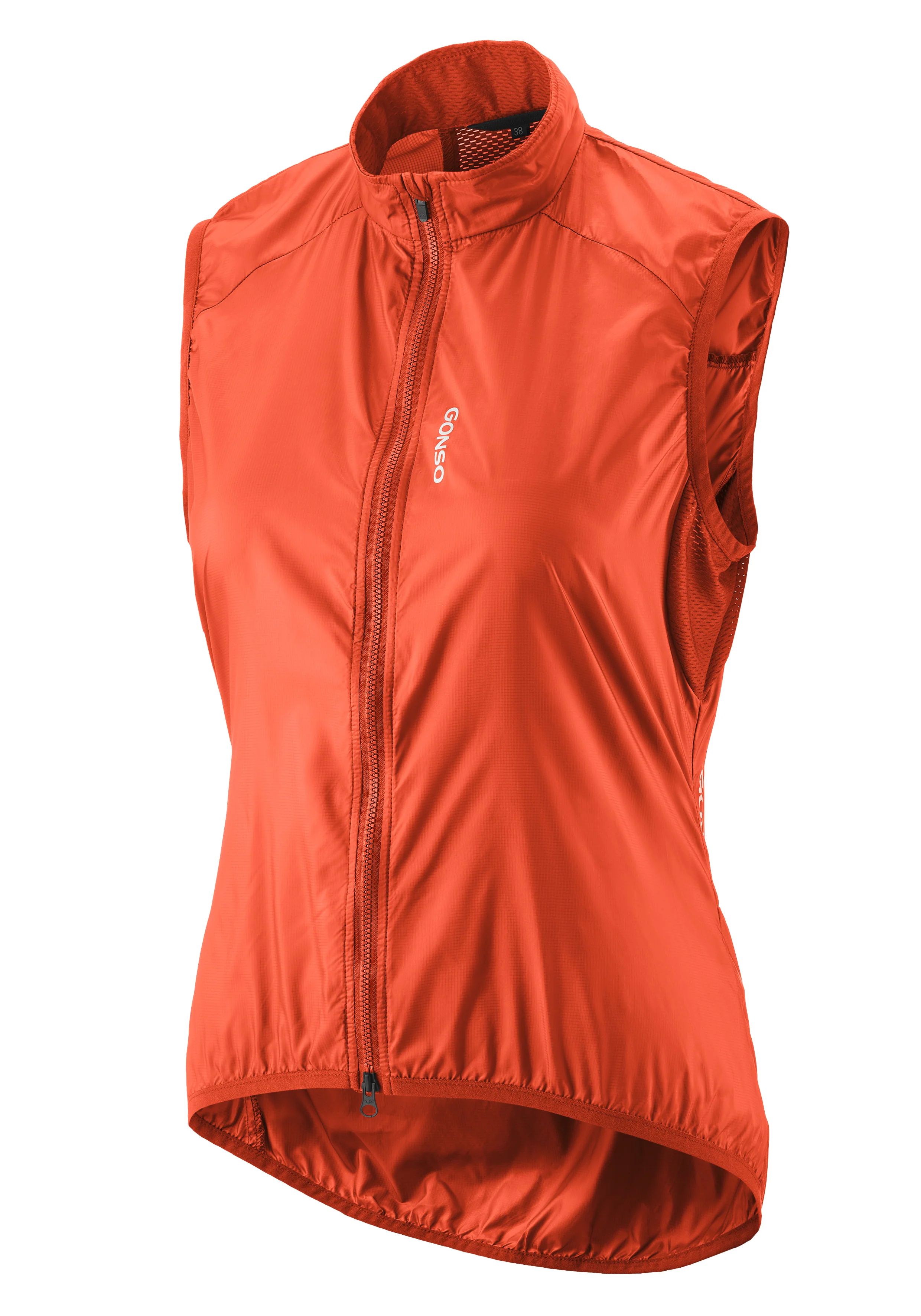 Gonso Road Vest Wind Damen fiesta red - Image 3