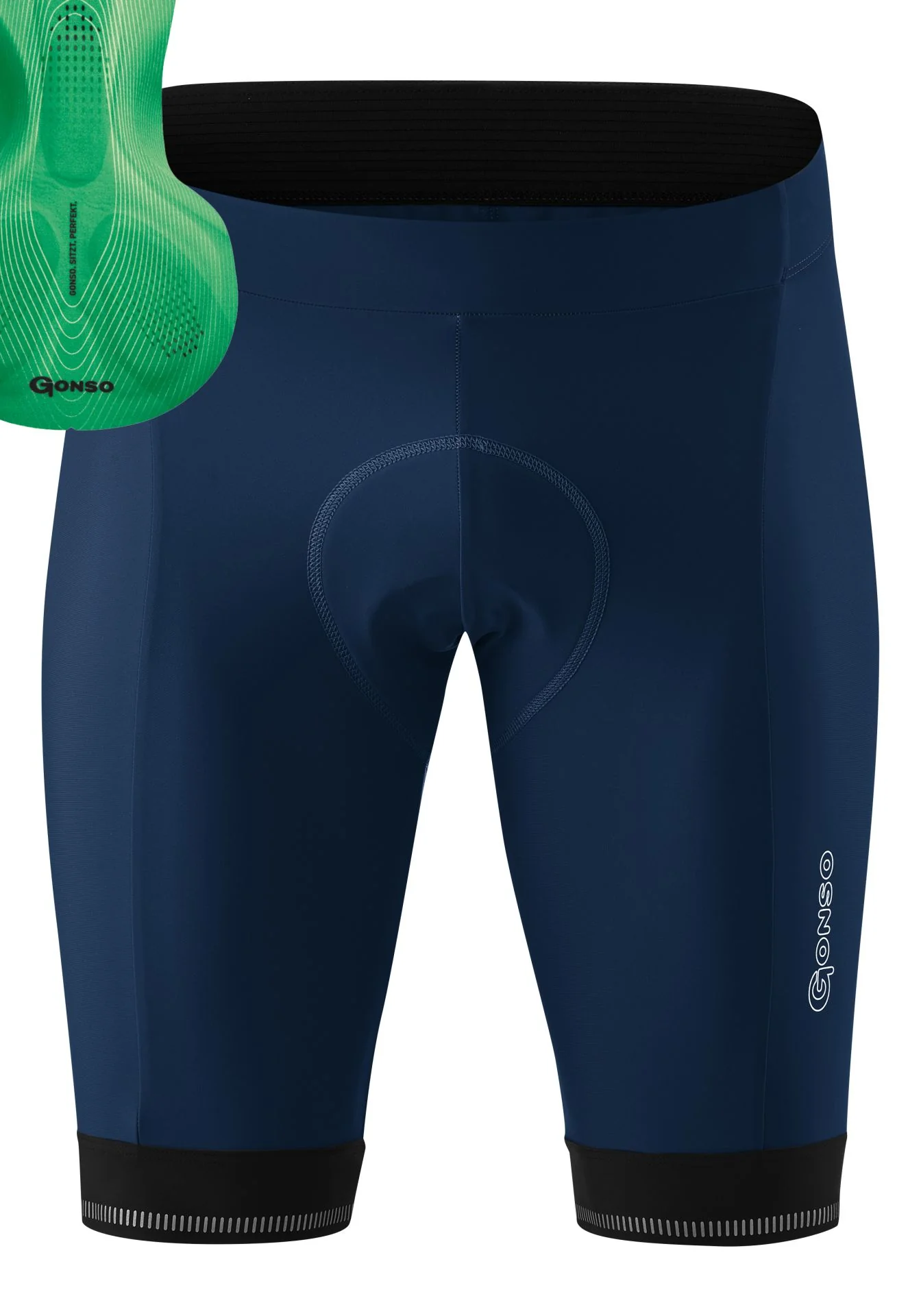 Gonso SITIVO Green M Shorts Herren etheral blue/brightgreen