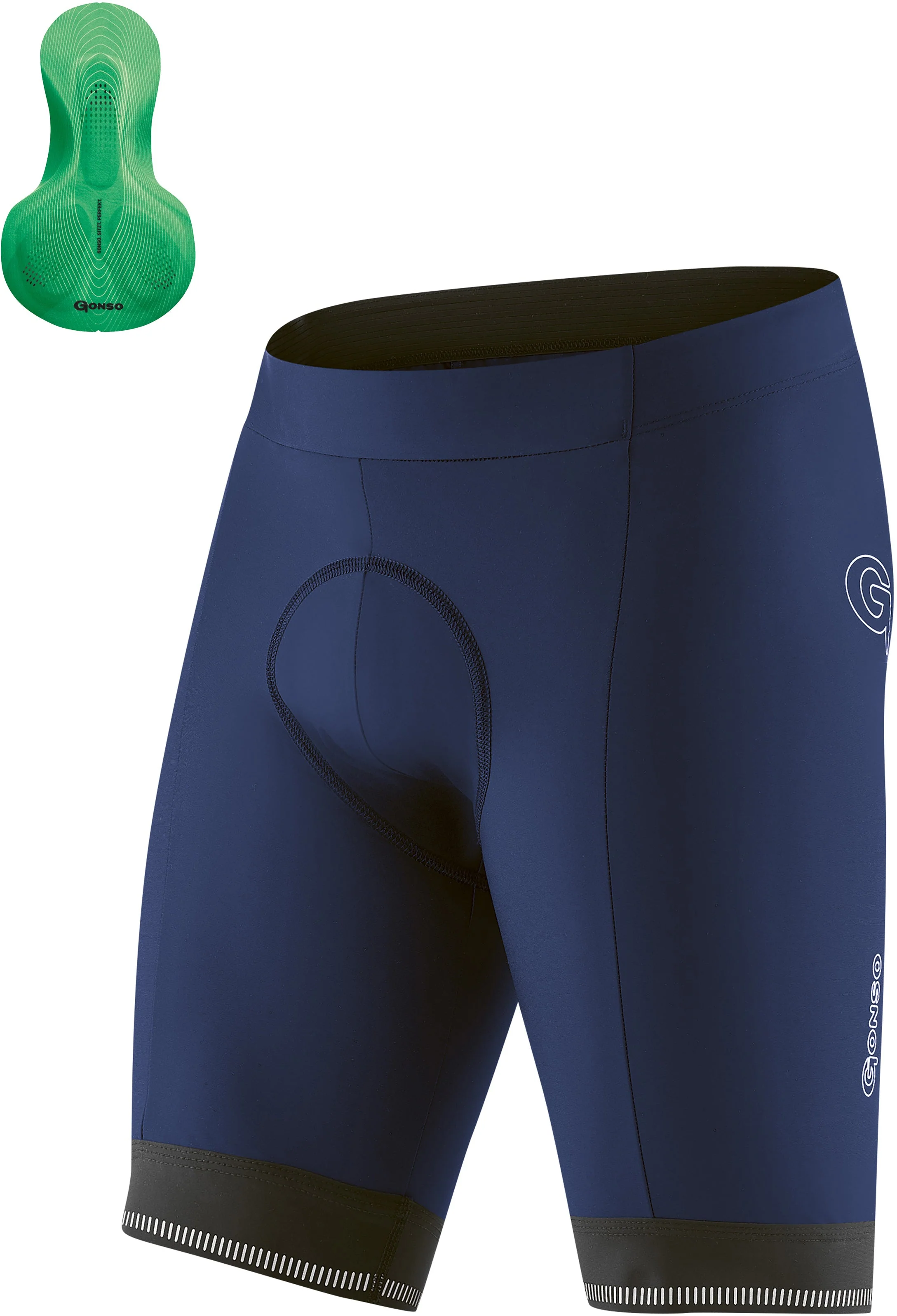 Gonso SITIVO Green M Shorts Herren etheral blue/brightgreen - Image 2