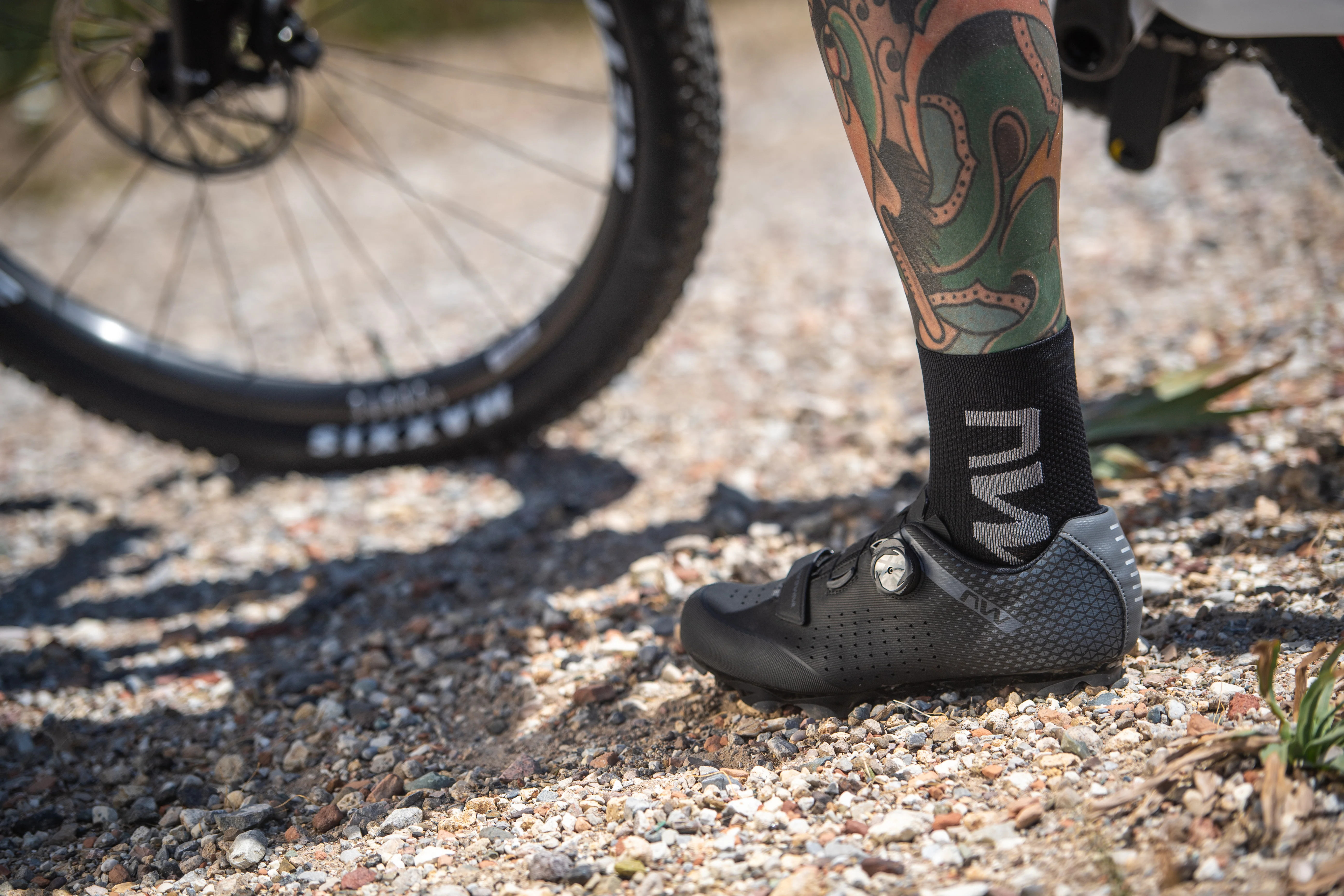 Northwave Extreme Air Mid Sock Black/Grey - Image 3