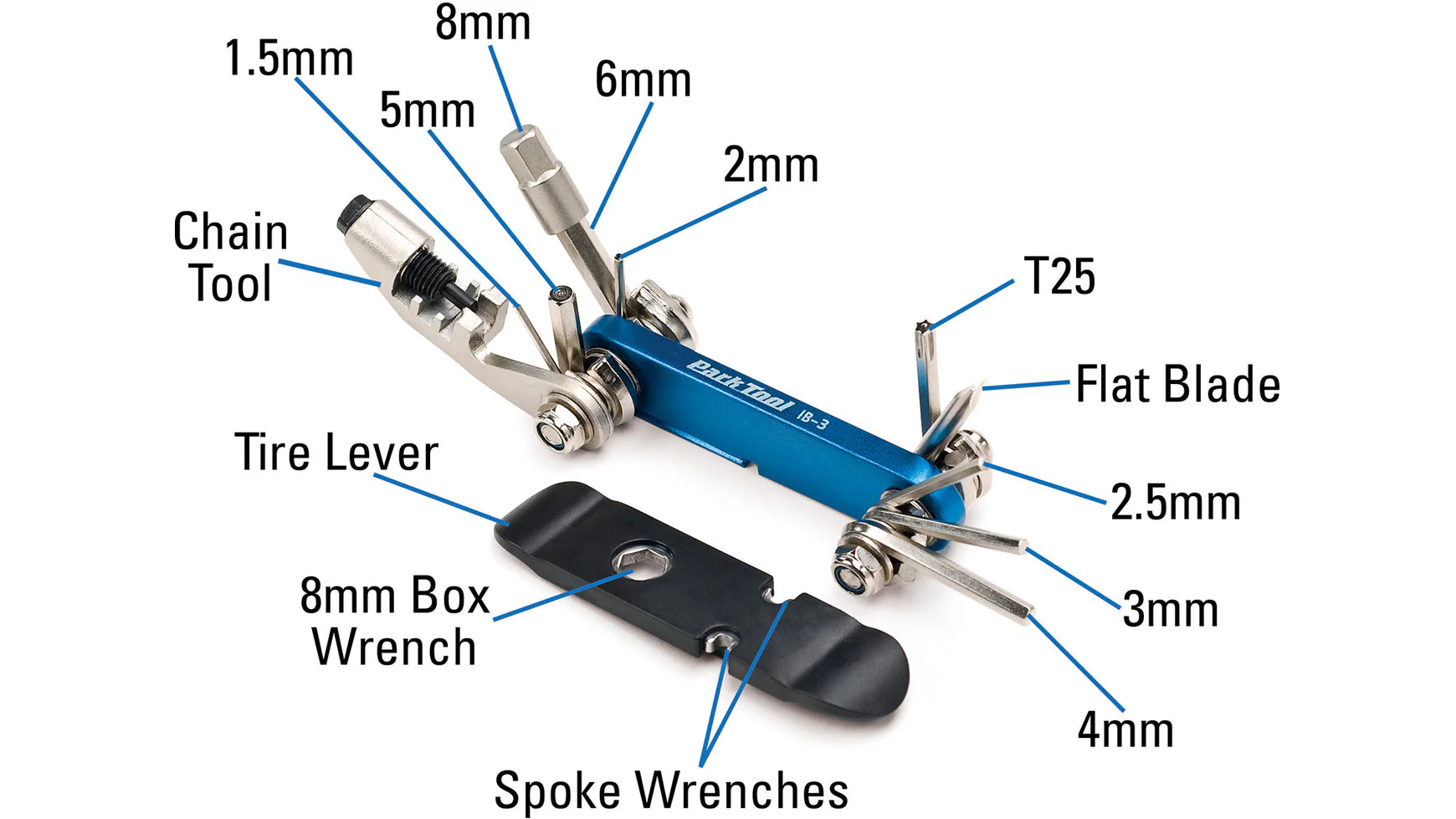 Park Tool IB-3 I-Beam Mini-Faltwerkzeug - Image 2
