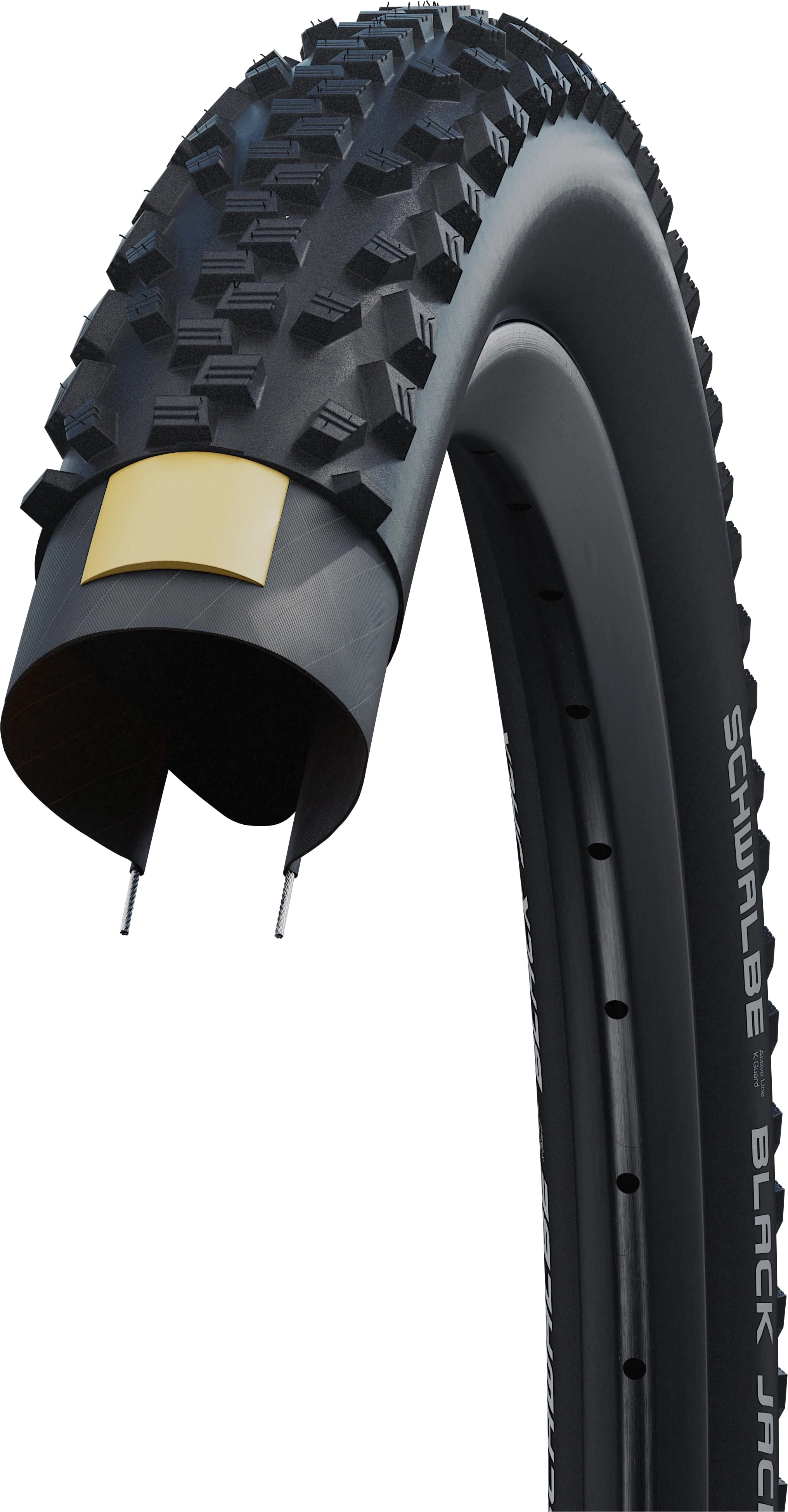 Schwalbe Black Jack Drahtreifen 20x1.90" Active K-Guard SBC - Image 3