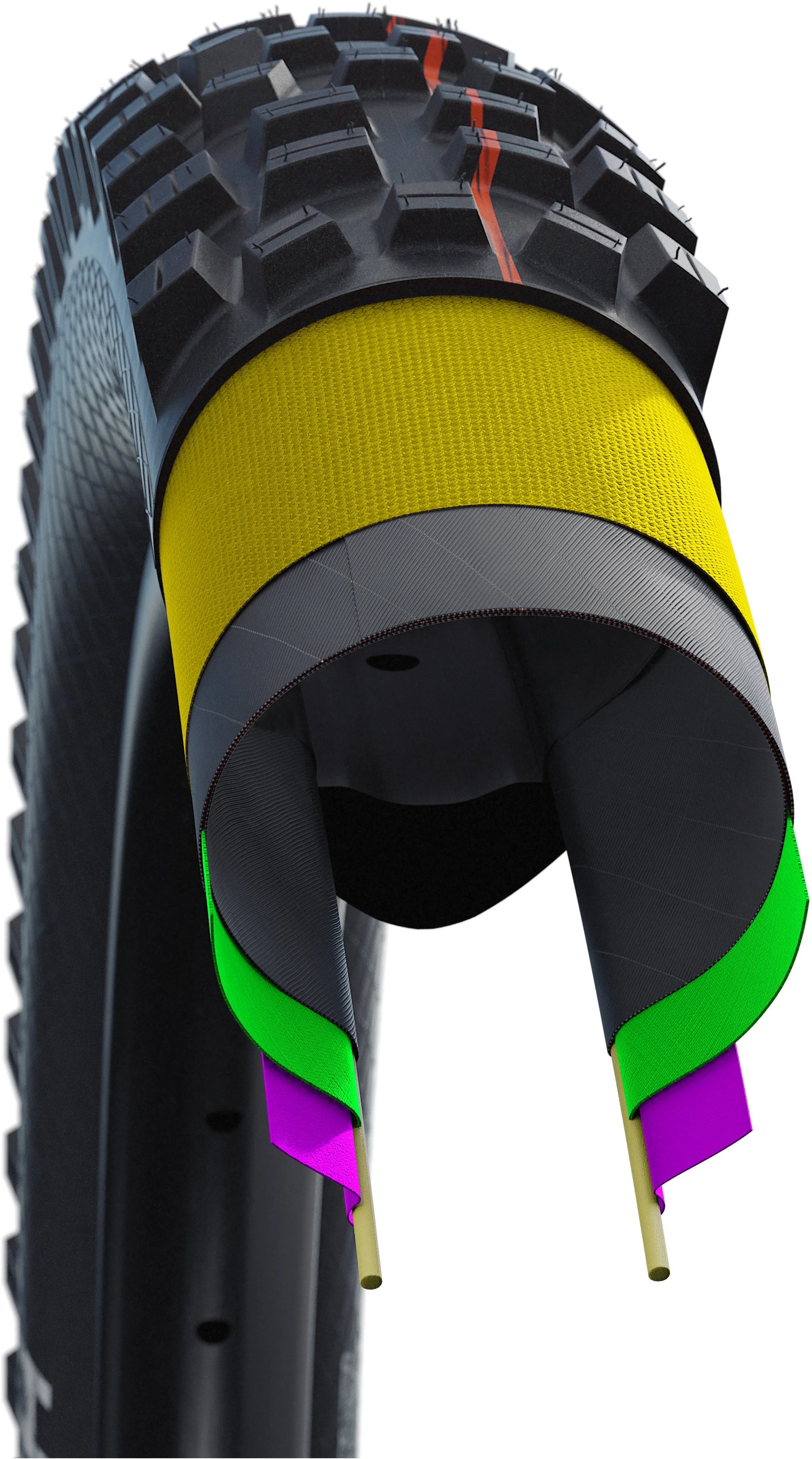 Schwalbe Eddy Current Rear Super Trail Evolution Faltreifen 27.5x2.80" TLE E-50 Addix Soft schwarz - Image 4