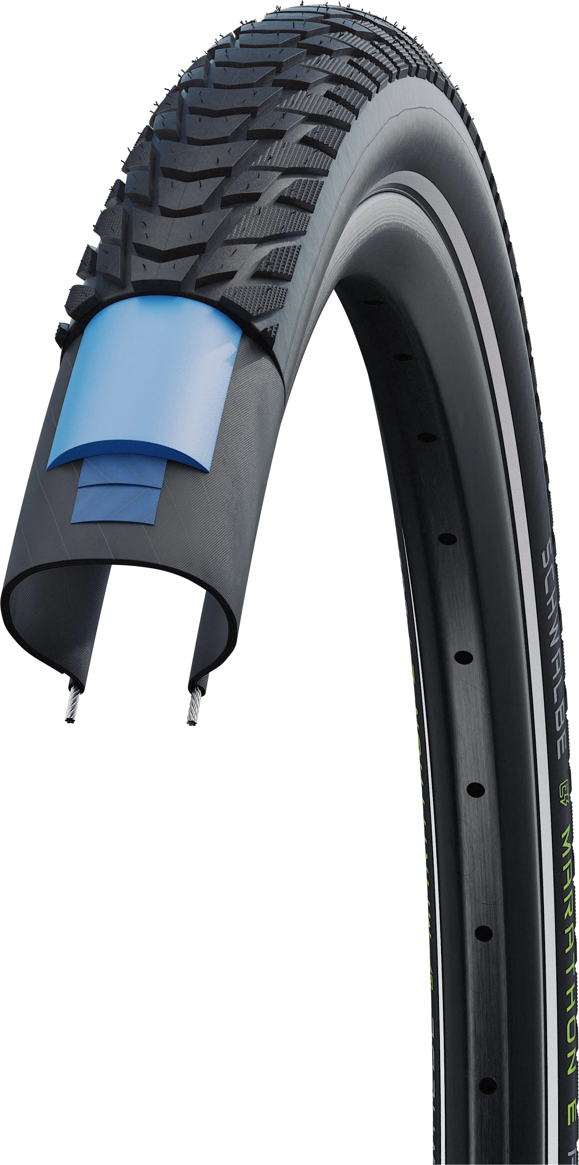 Schwalbe Marathon E-Plus Perform Drahtreifen 28x1.40" Smart DualGuard E-50 Addix E Reflex schwarz - Image 4