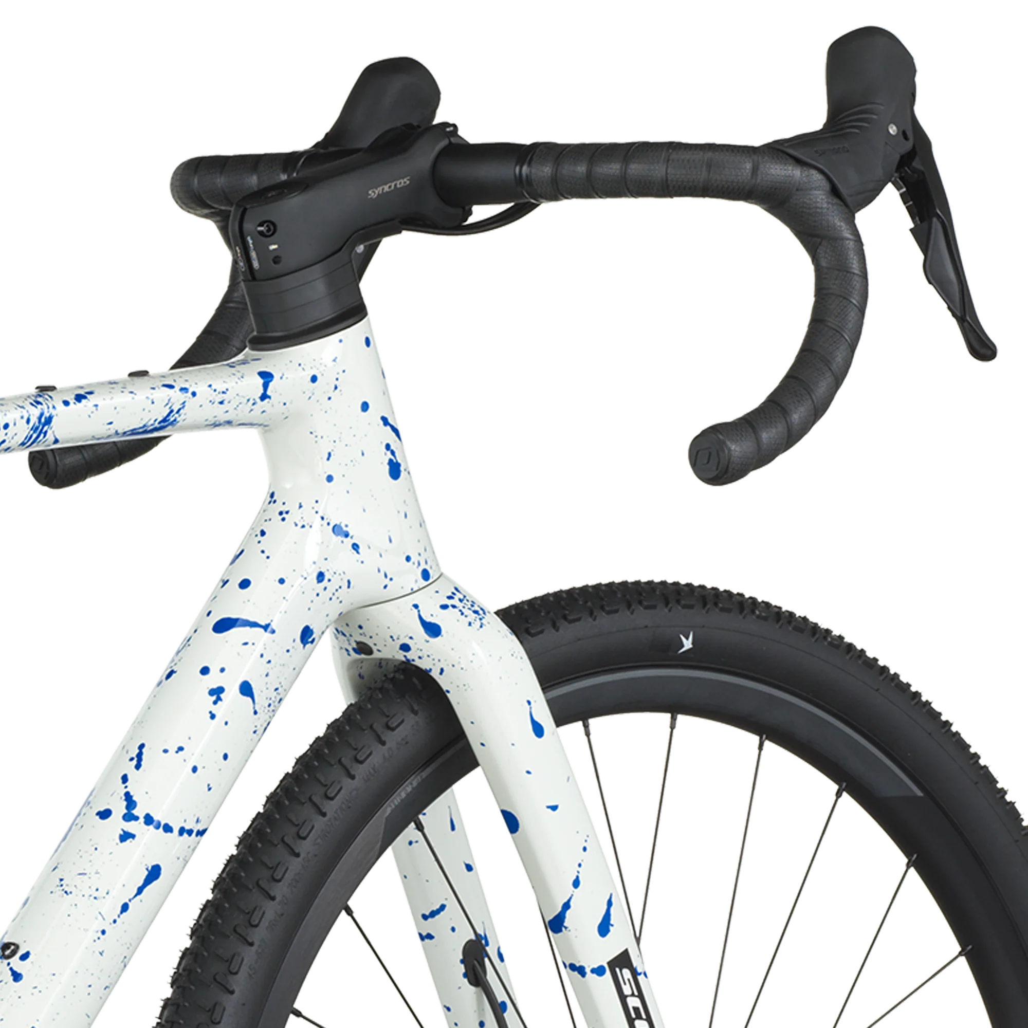 Scott Addict Gravel 30 white/splatter blue (2026) - Image 5