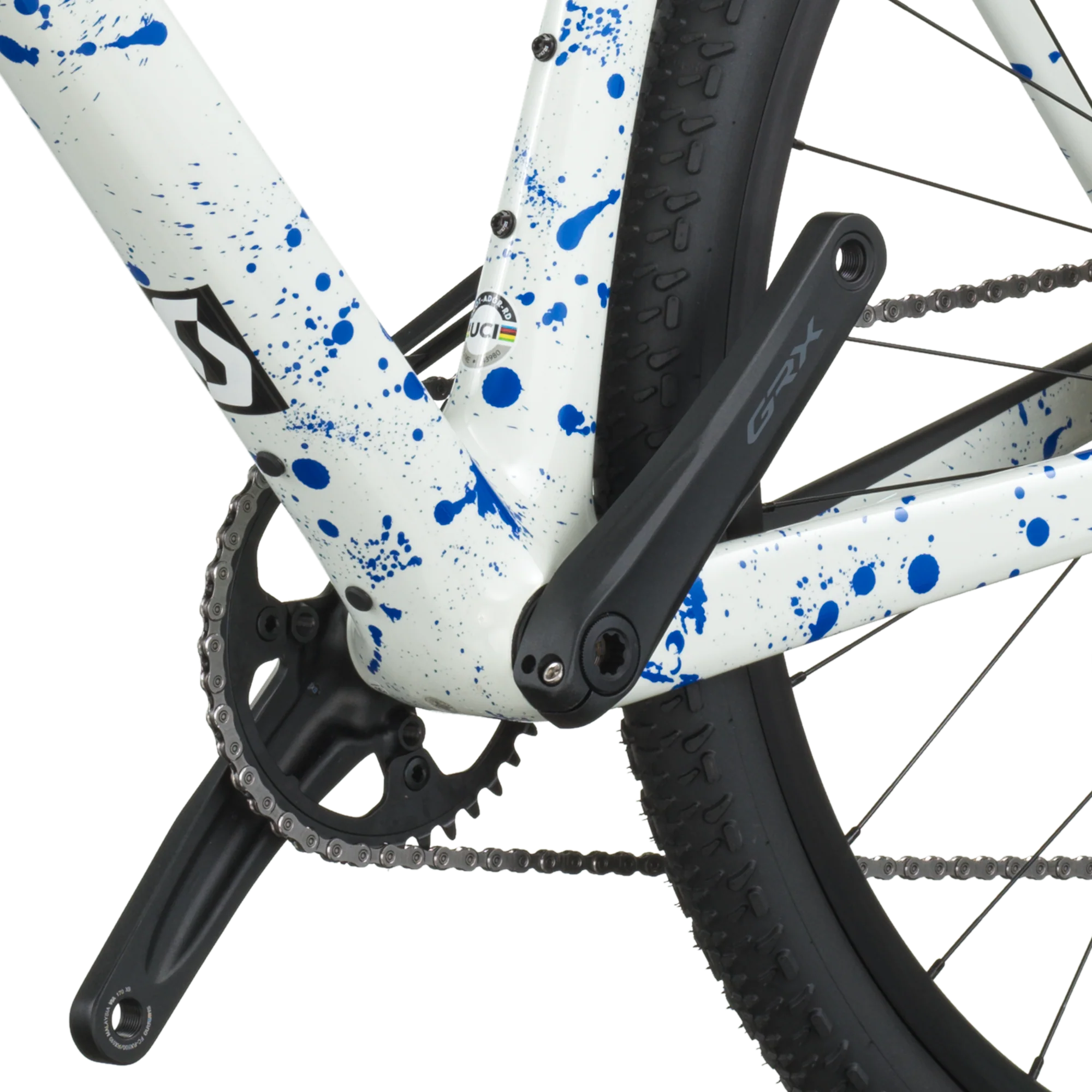 Scott Addict Gravel 30 white/splatter blue (2026) - Image 6