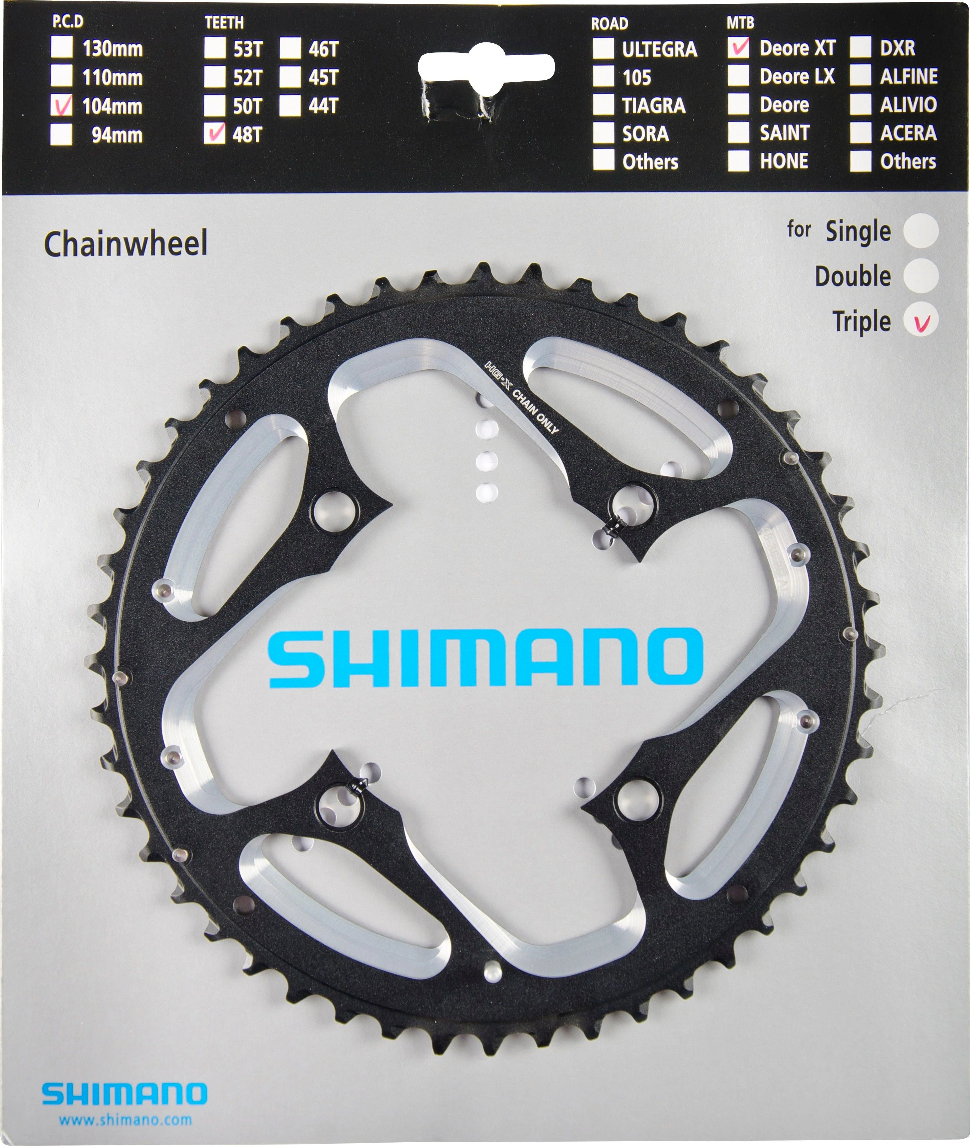 Shimano Deore XT Trekking FC-T780/FC-T781 Kettenblatt AL 10-fach - Image 3