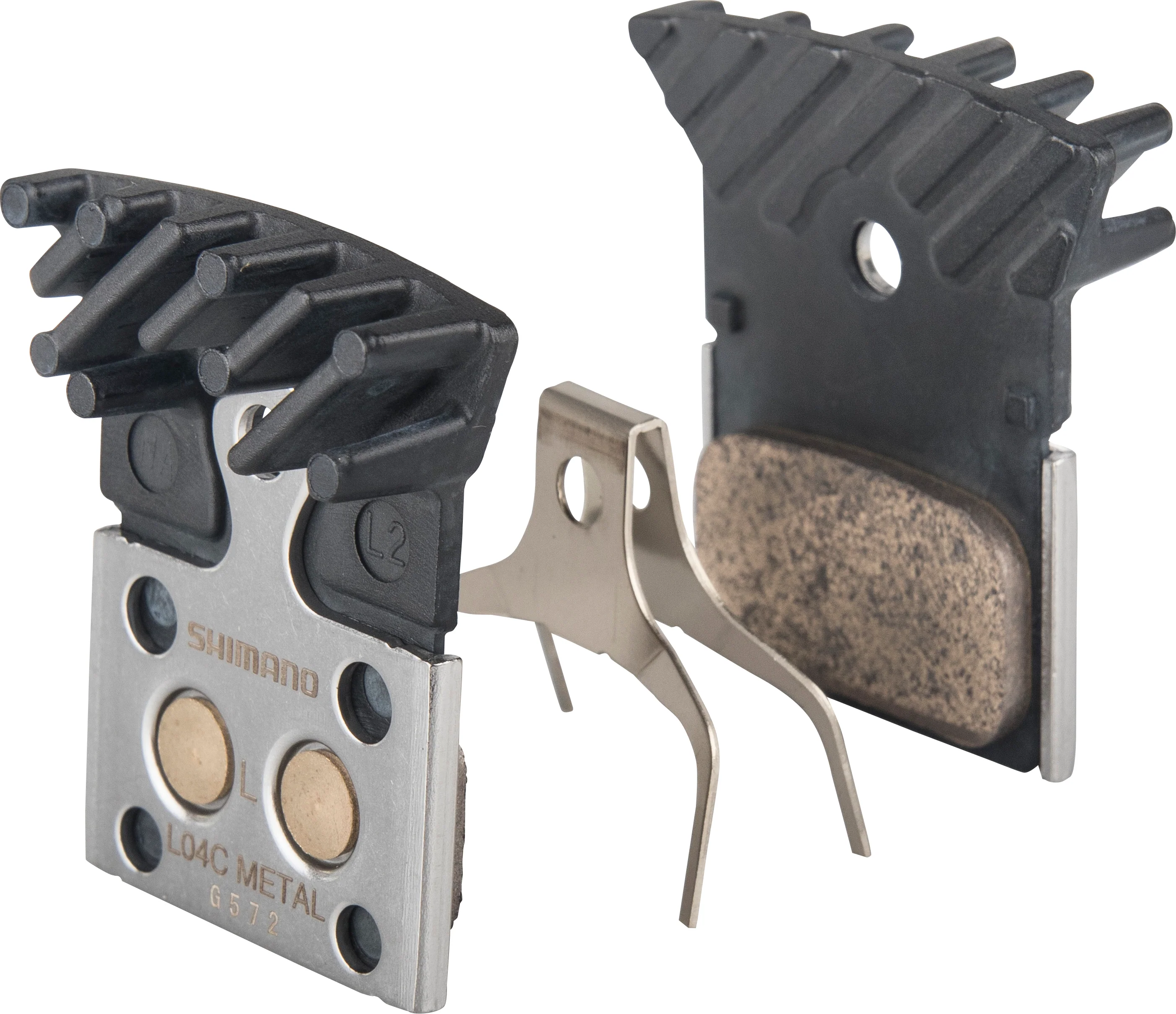 Shimano L04C Bremsbeläge Metall mit Kühlrippen