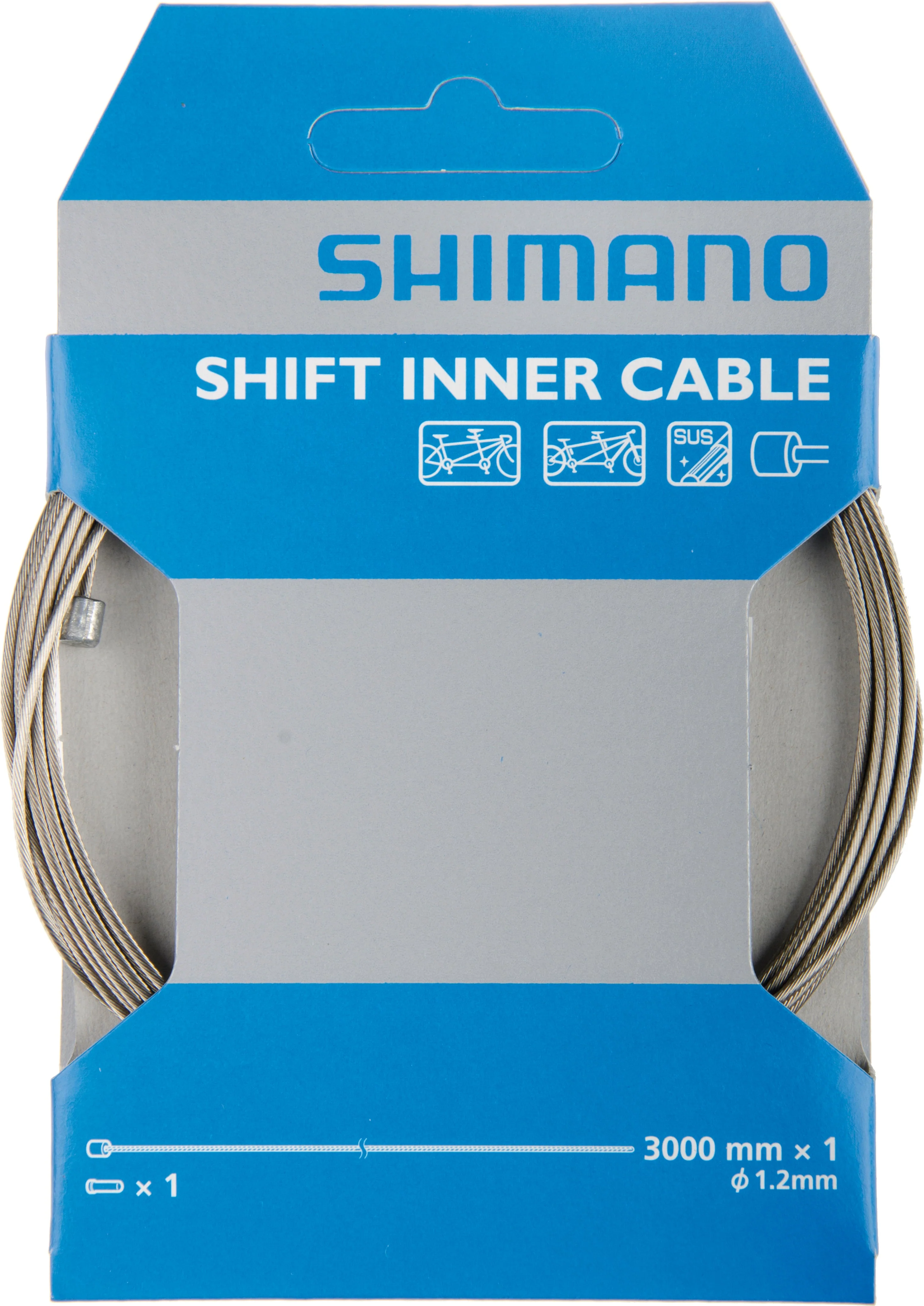 Shimano Tandem Stainless Schaltzug 1,2x3000mm - Image 2
