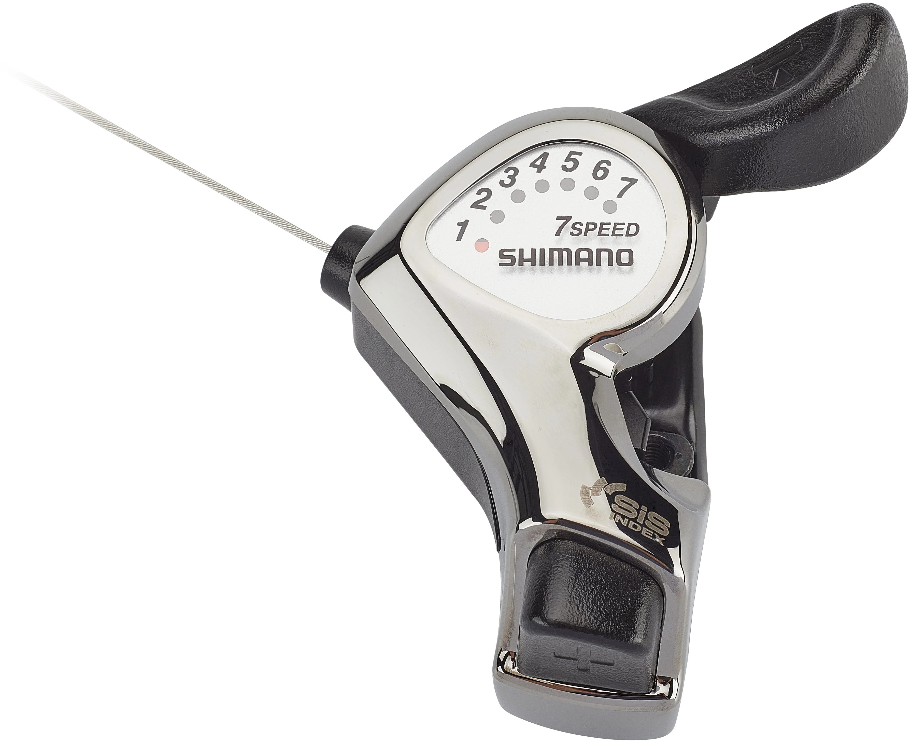 Shimano Tourney SL-FT55 Schalthebel 7-fach silber/schwarz - Image 2