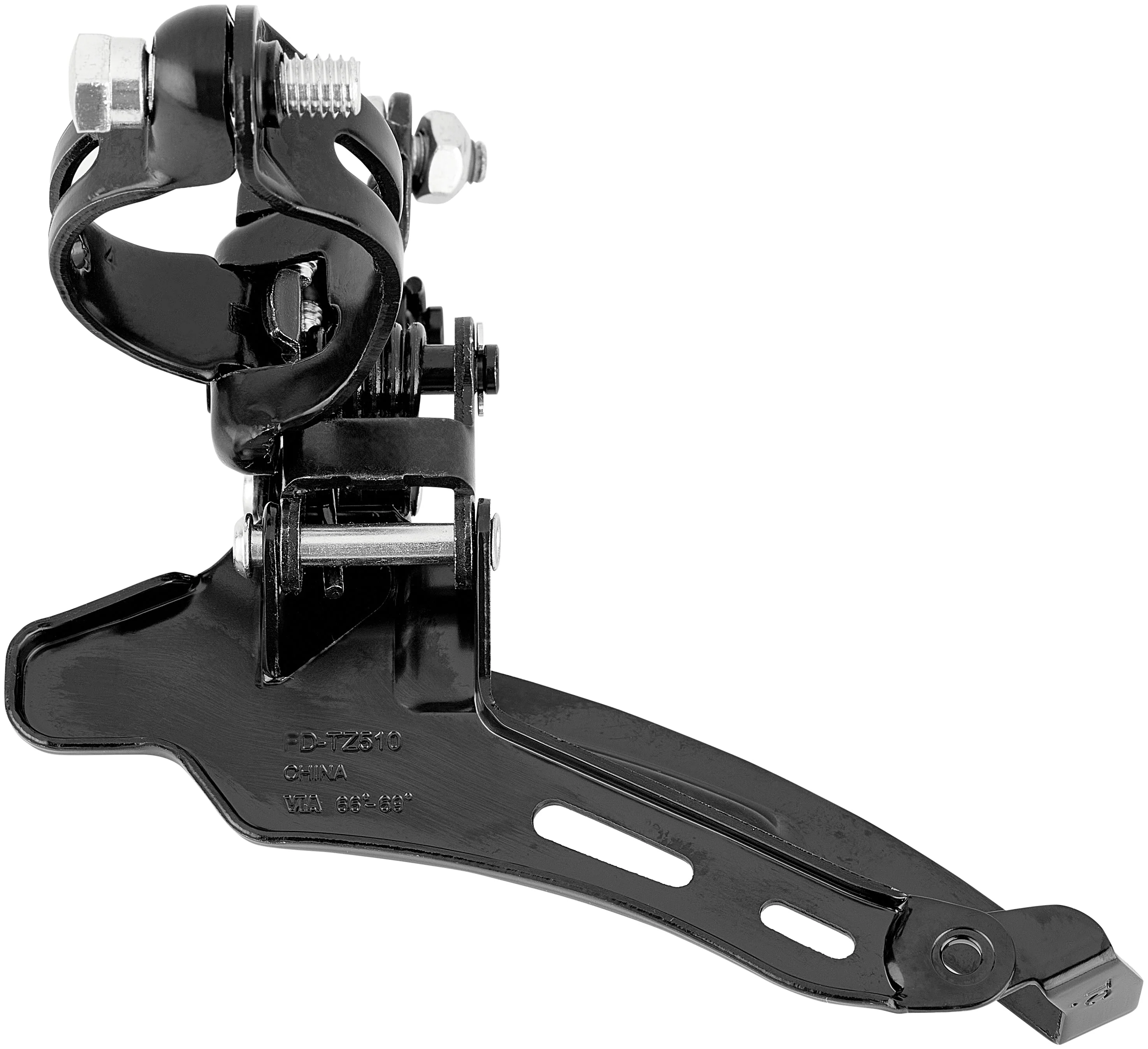 Shimano Tourney TZ FD-TZ510 Umwerfer 3x6/7-fach Down Swing Schelle hoch schwarz - Image 2