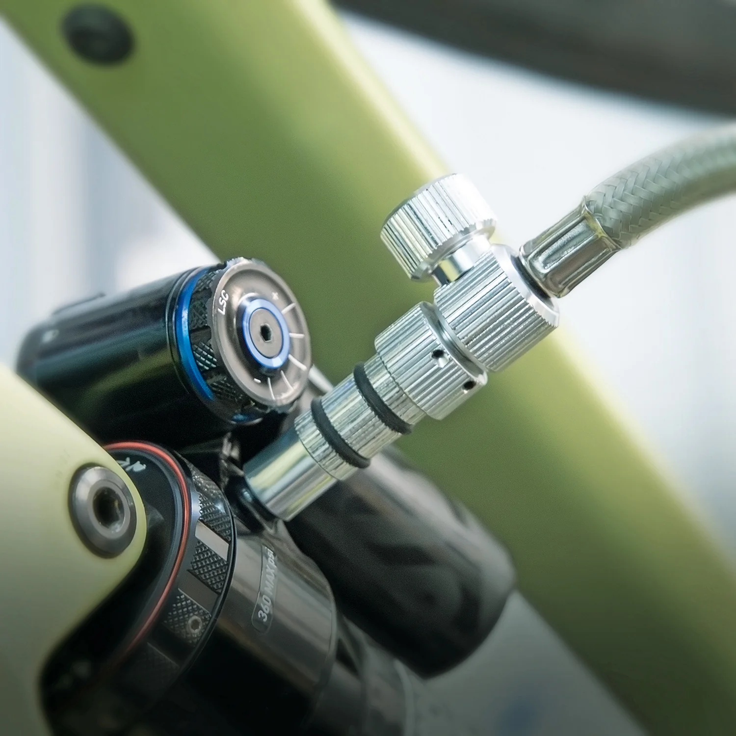 SKS Germany RENNKOMPRESSOR SUSPENSION Standpumpe Orange - Image 3