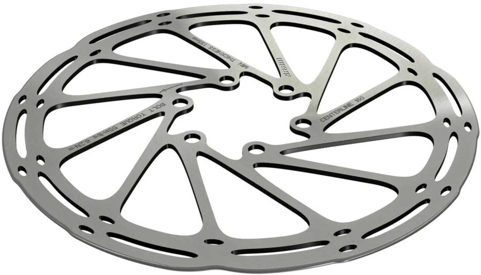 SRAM Centerline Rounded Bremsscheibe einteilig silber - Image 2
