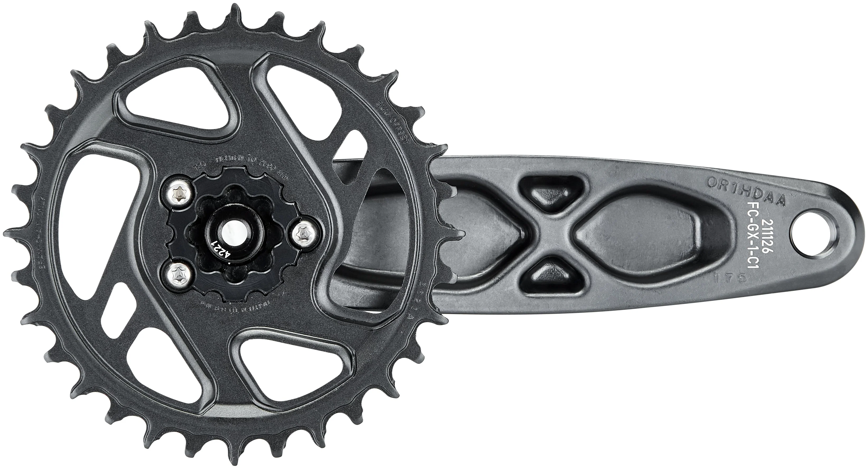 SRAM GX Eagle Boost DUB Kurbelgarnitur 12-fach 32 Zähne DM grau - Image 2