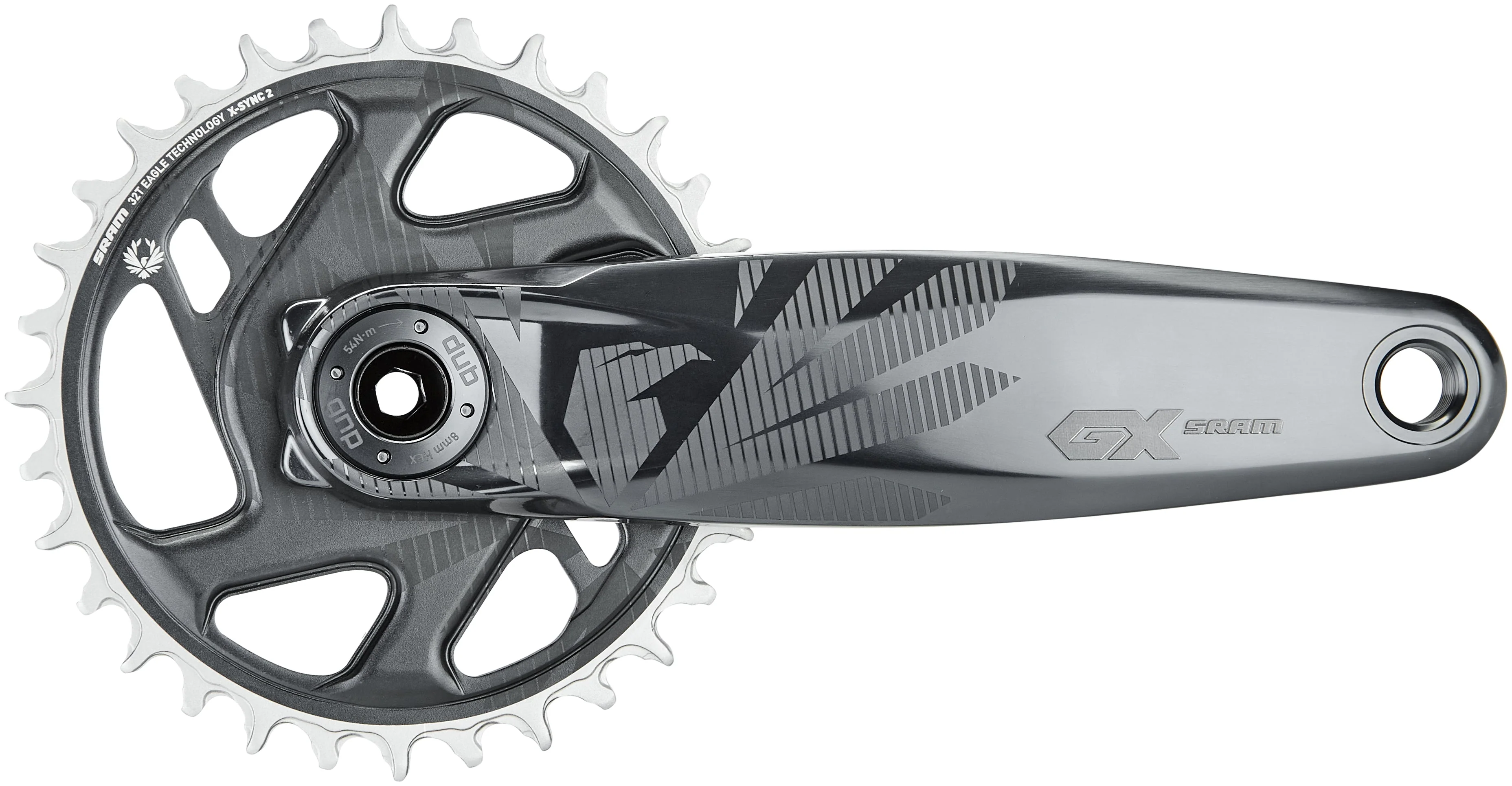 SRAM GX Eagle Boost DUB Kurbelgarnitur 12-fach 32 Zähne DM grau - Image 4
